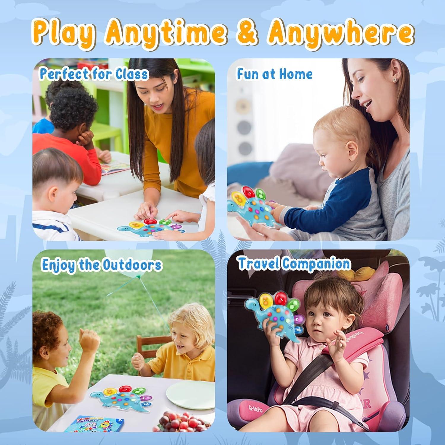 Juguete Sensorial de Clasificación de Colores JOSEN Dinosaurio