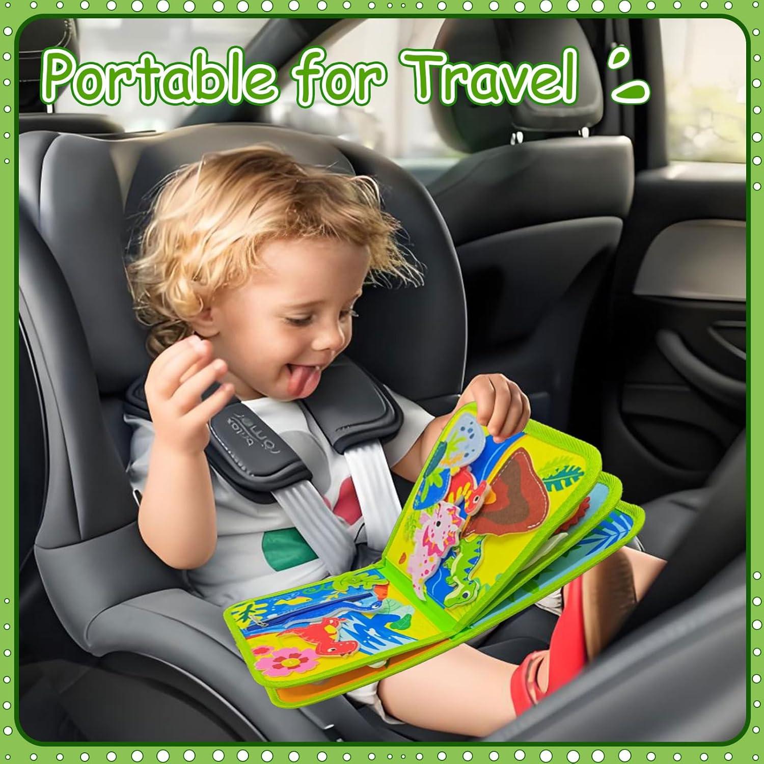 Libro Ocupado Montessori Dinosaurios Kizadee 23x20cm