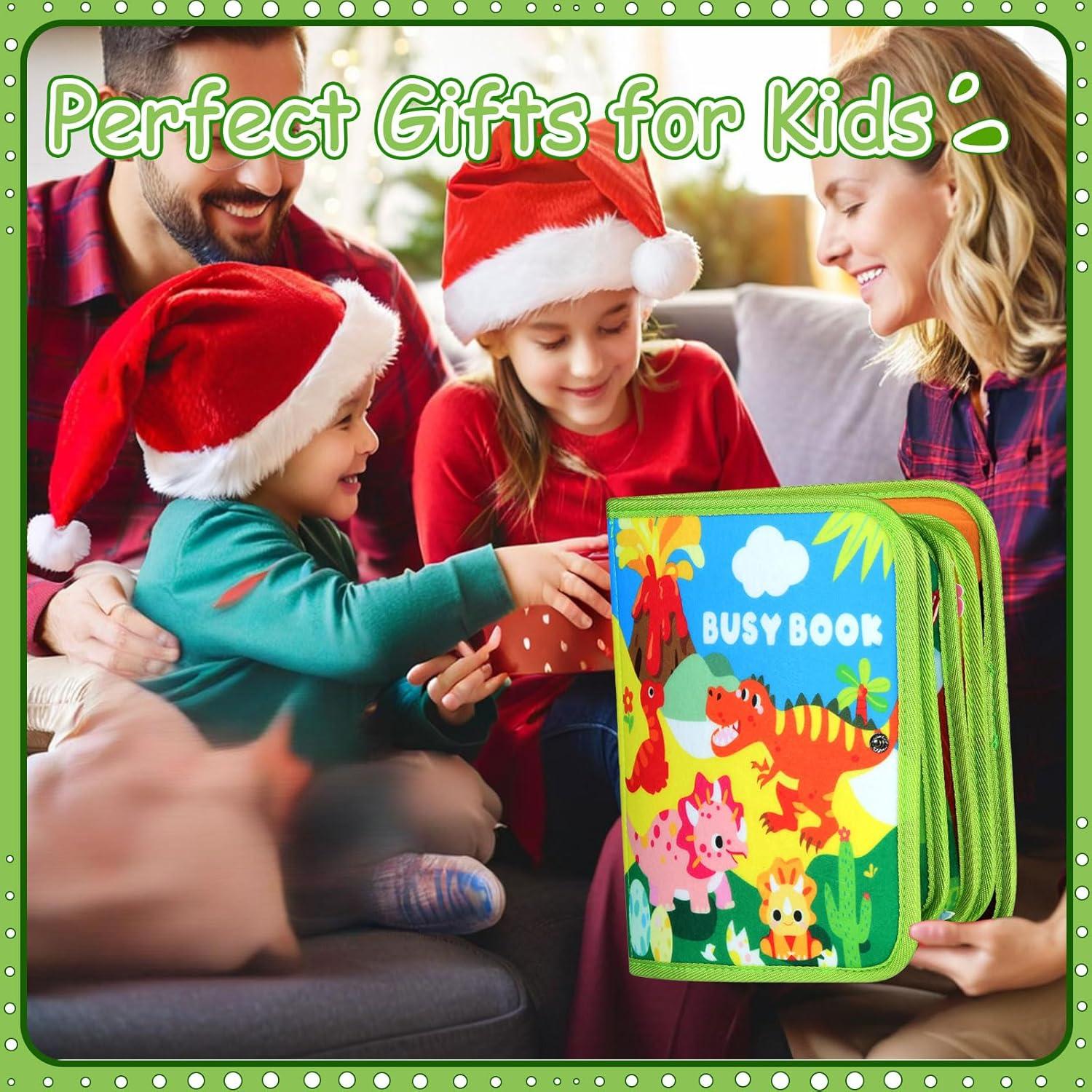 Libro Ocupado Montessori Dinosaurios Kizadee 23x20cm