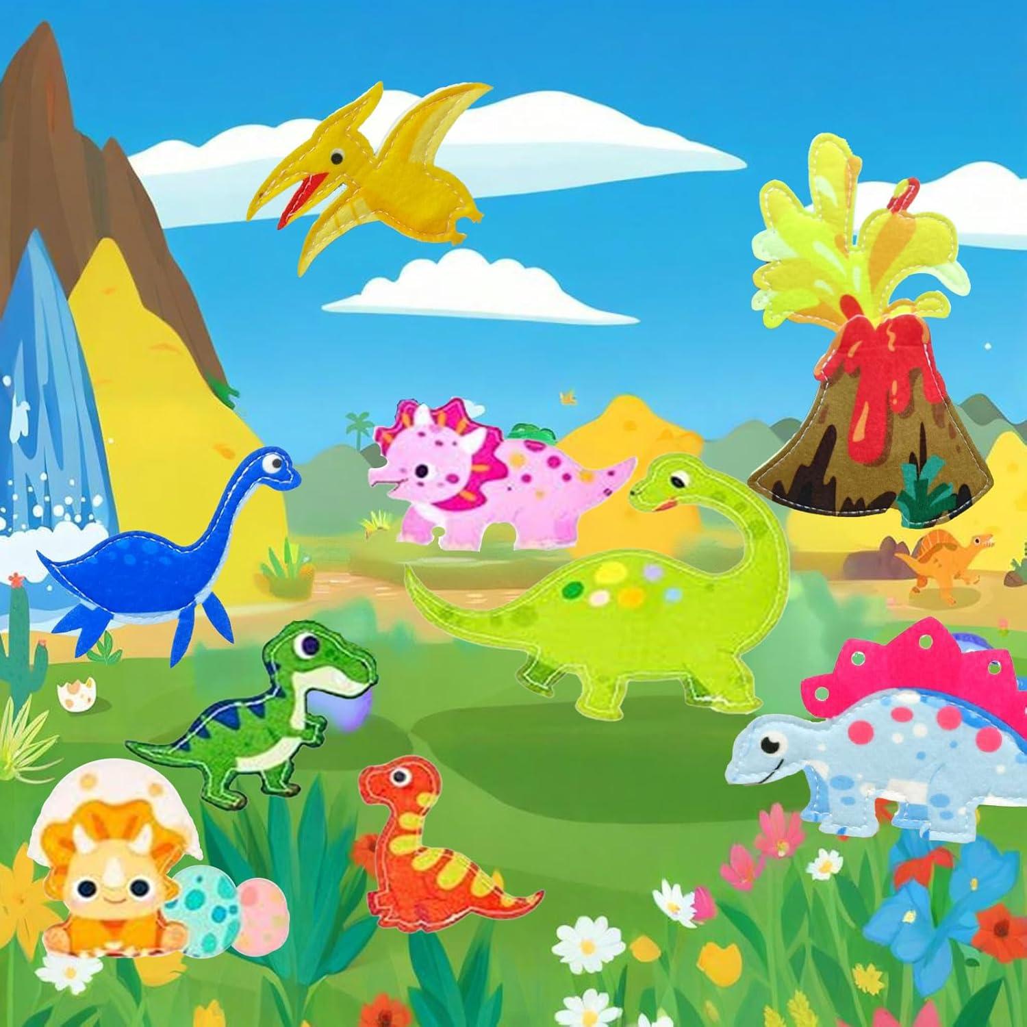 Libro Ocupado Montessori Dinosaurios Kizadee 23x20cm