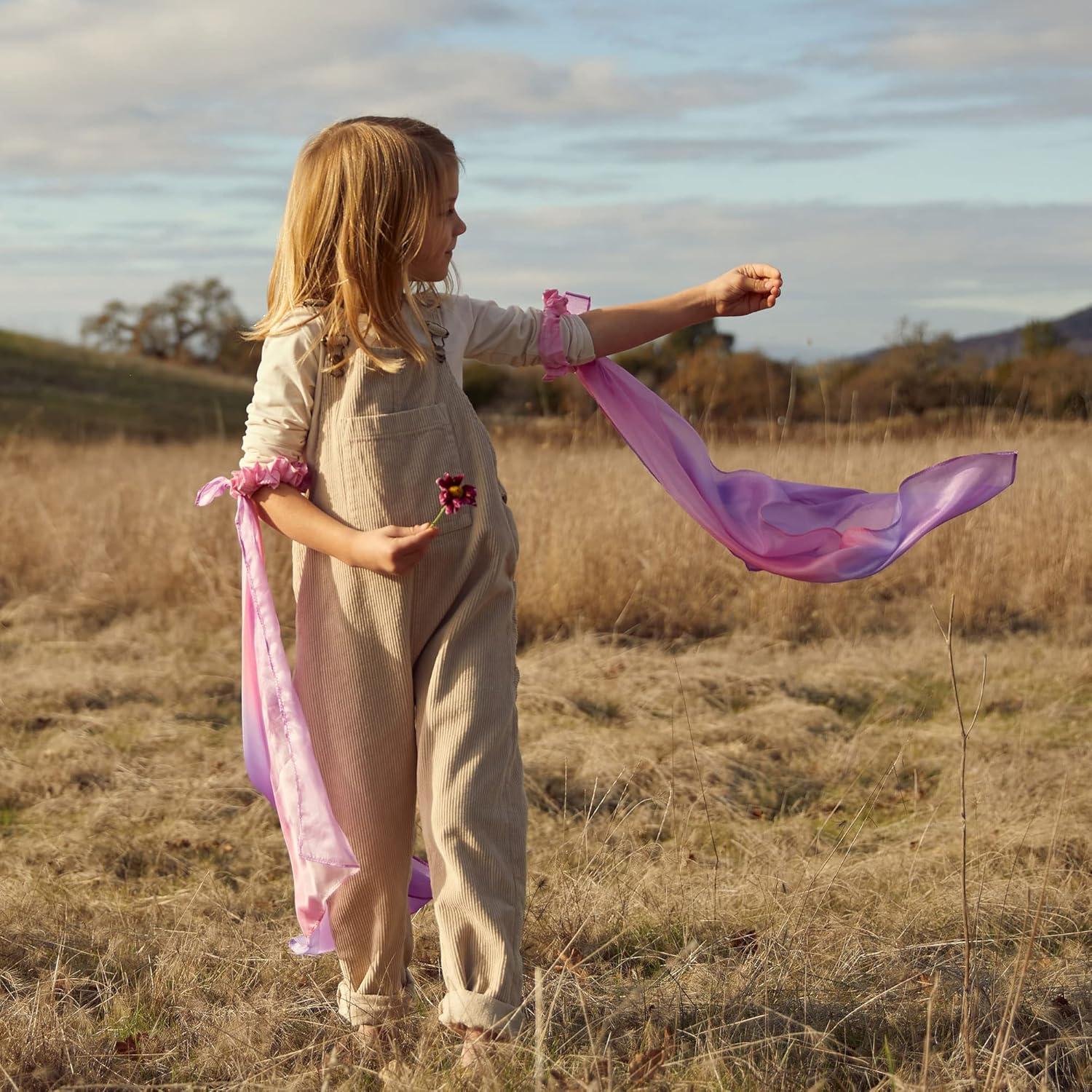 Cintas de Muñeca Sarah's Silks 100% Seda - 2 Piezas Flor