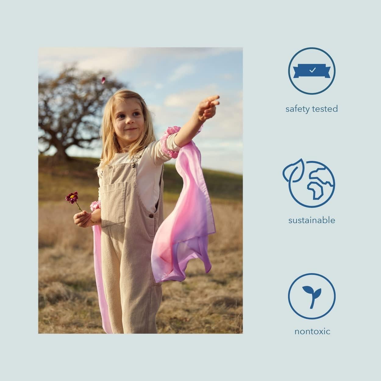 Cintas de Muñeca Sarah's Silks 100% Seda - 2 Piezas Flor