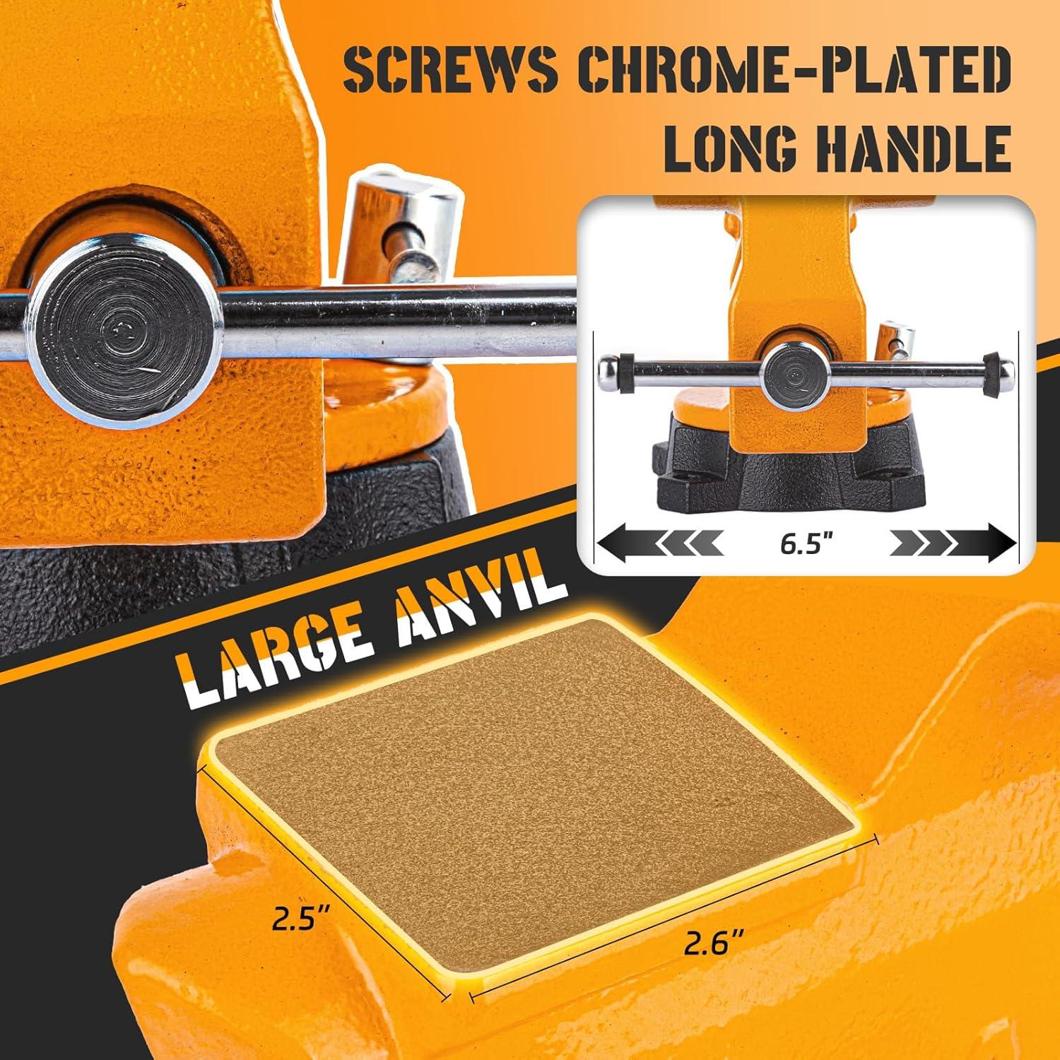 Prensa de Banco AROEDVISE 4.5" Giratoria Industrial 1500kg