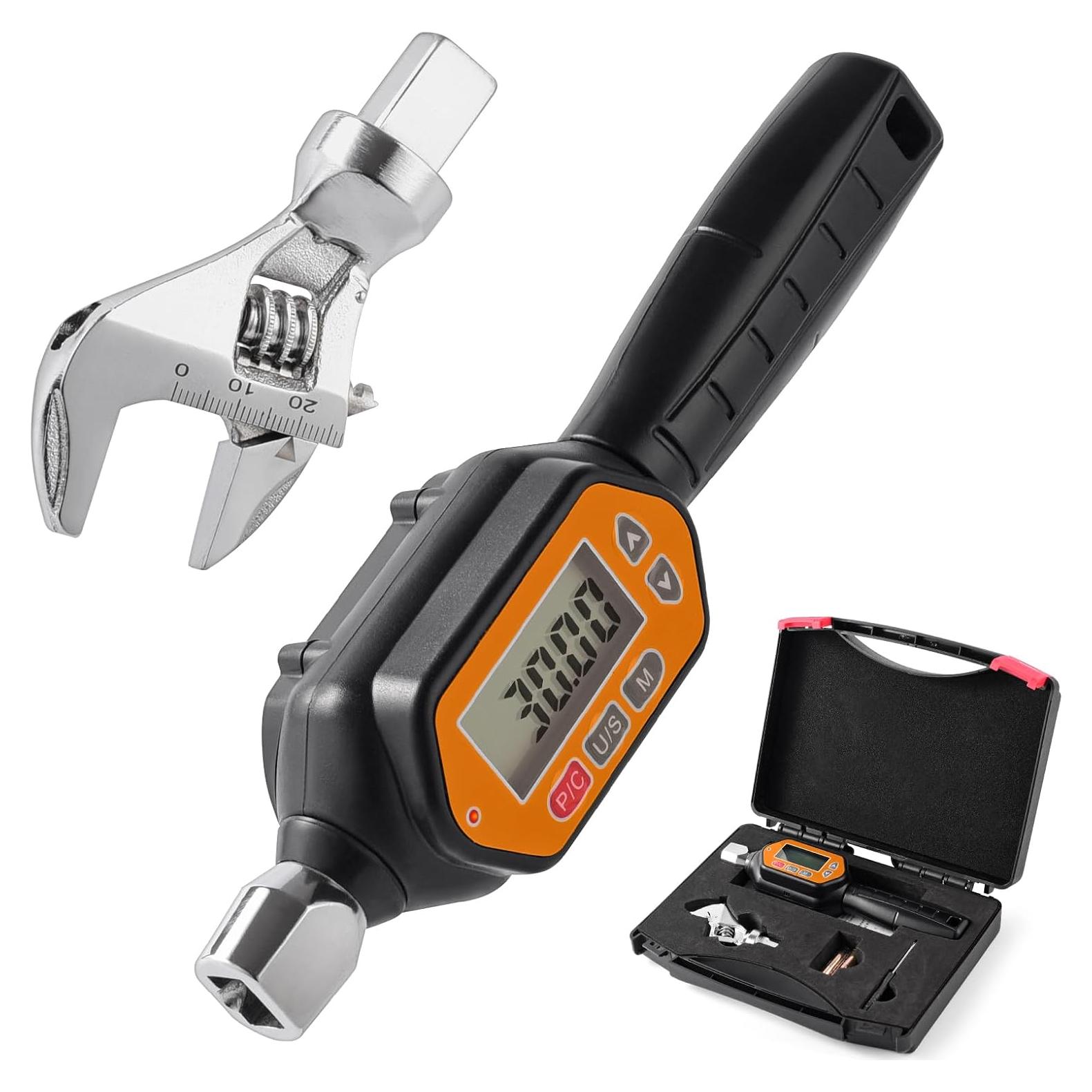 Llave de Torque Digital Wanlvkang 1-30 Nm Cabeza Abierta 25mm