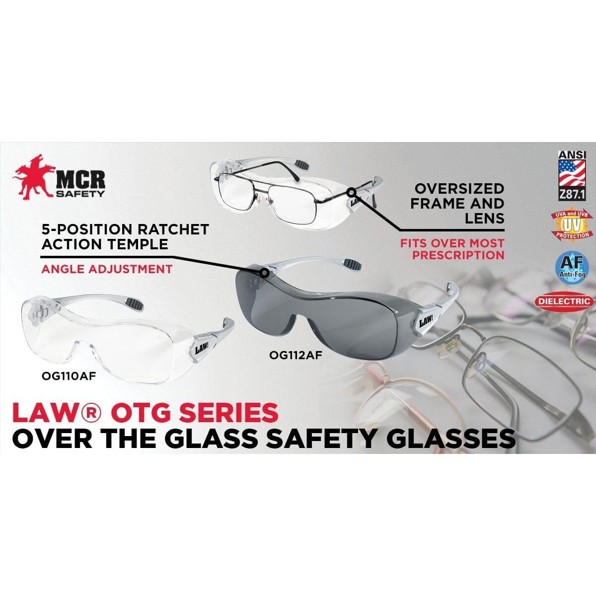 Gafas de Seguridad MCR OG110AF Policarbonato Antivaho UV