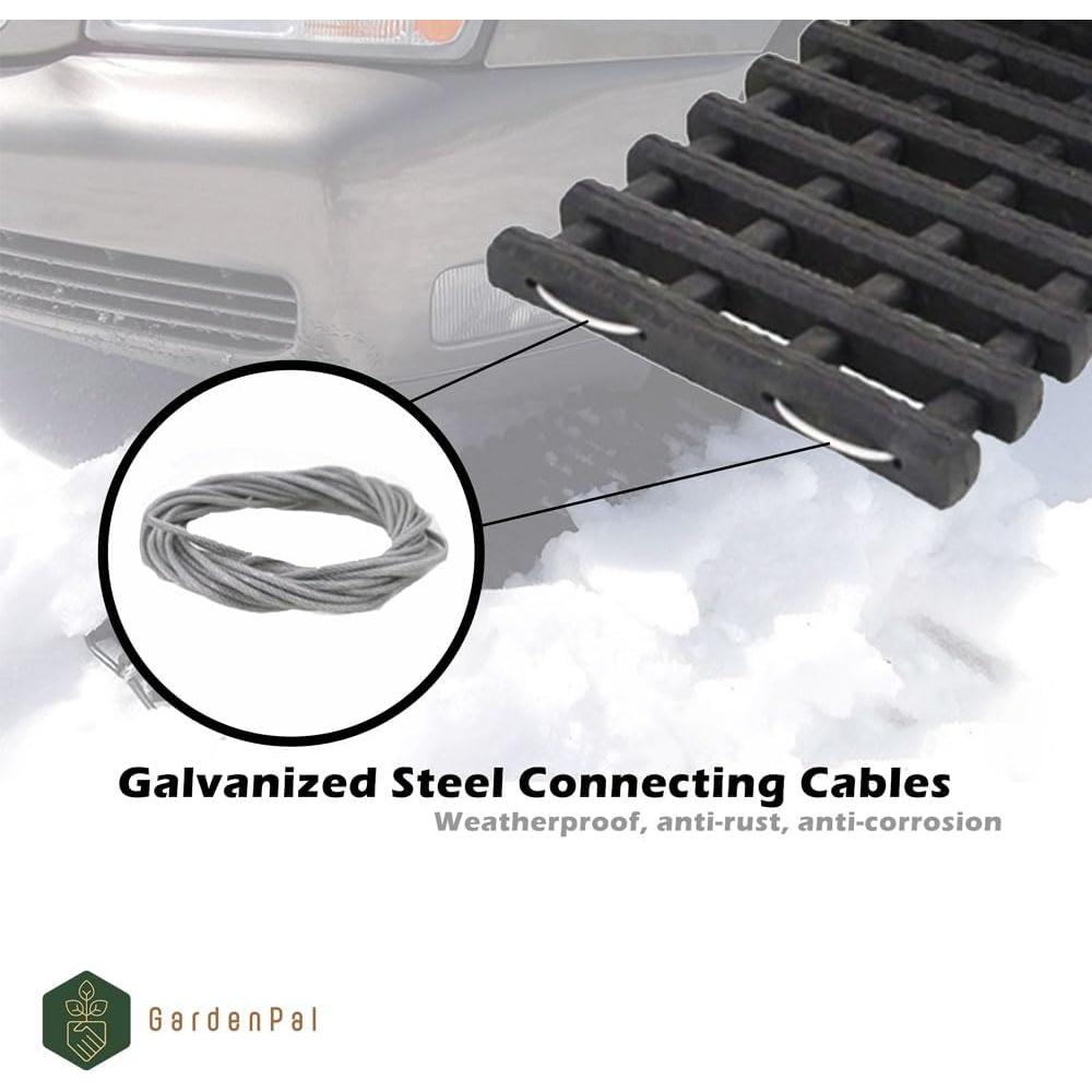 Alfombrillas de Tracción GardenPal 80 cm - 2 Piezas para Neumáticos