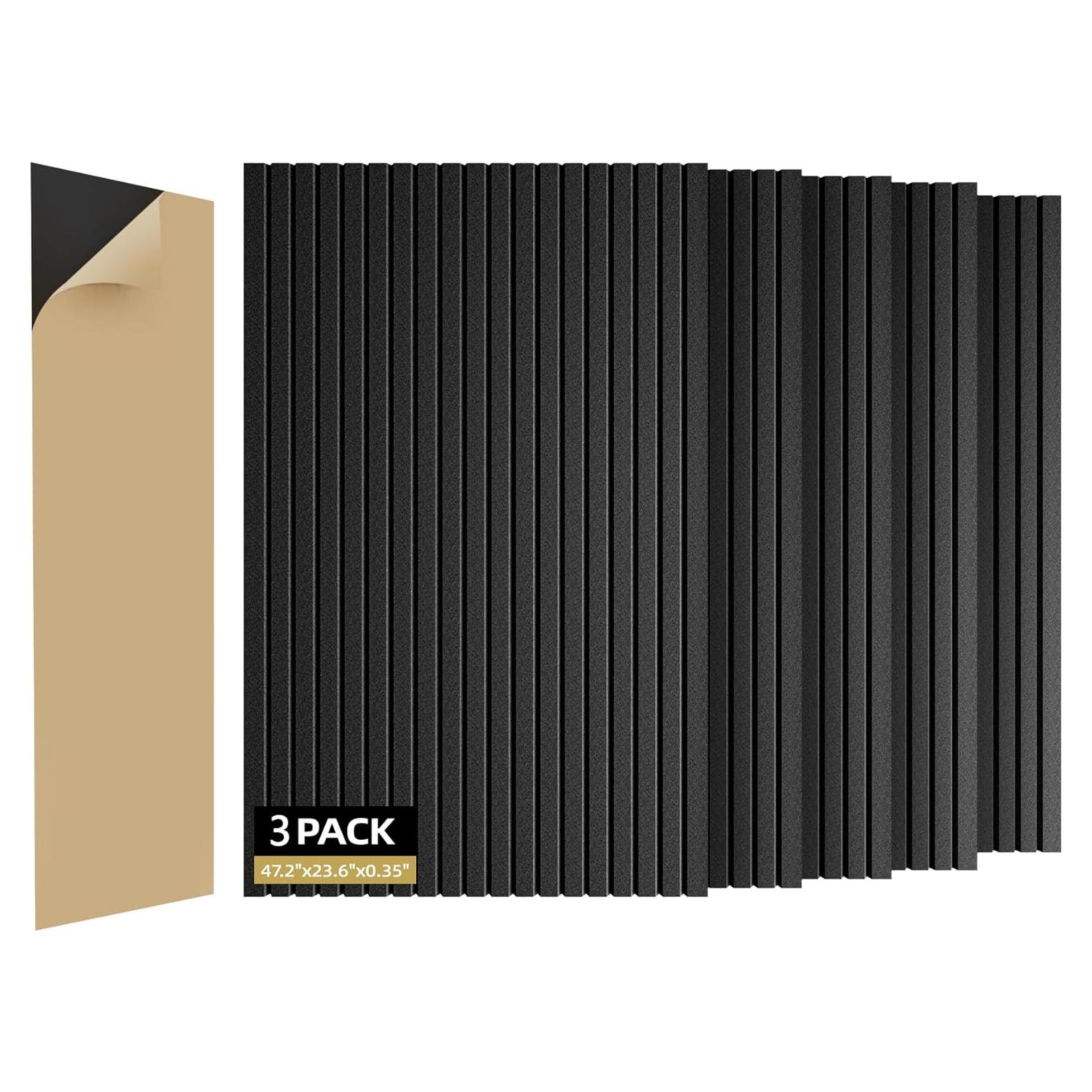 Paquete de 3 Paneles Aislantes Acústicos ZHOJEREL 120x60 cm