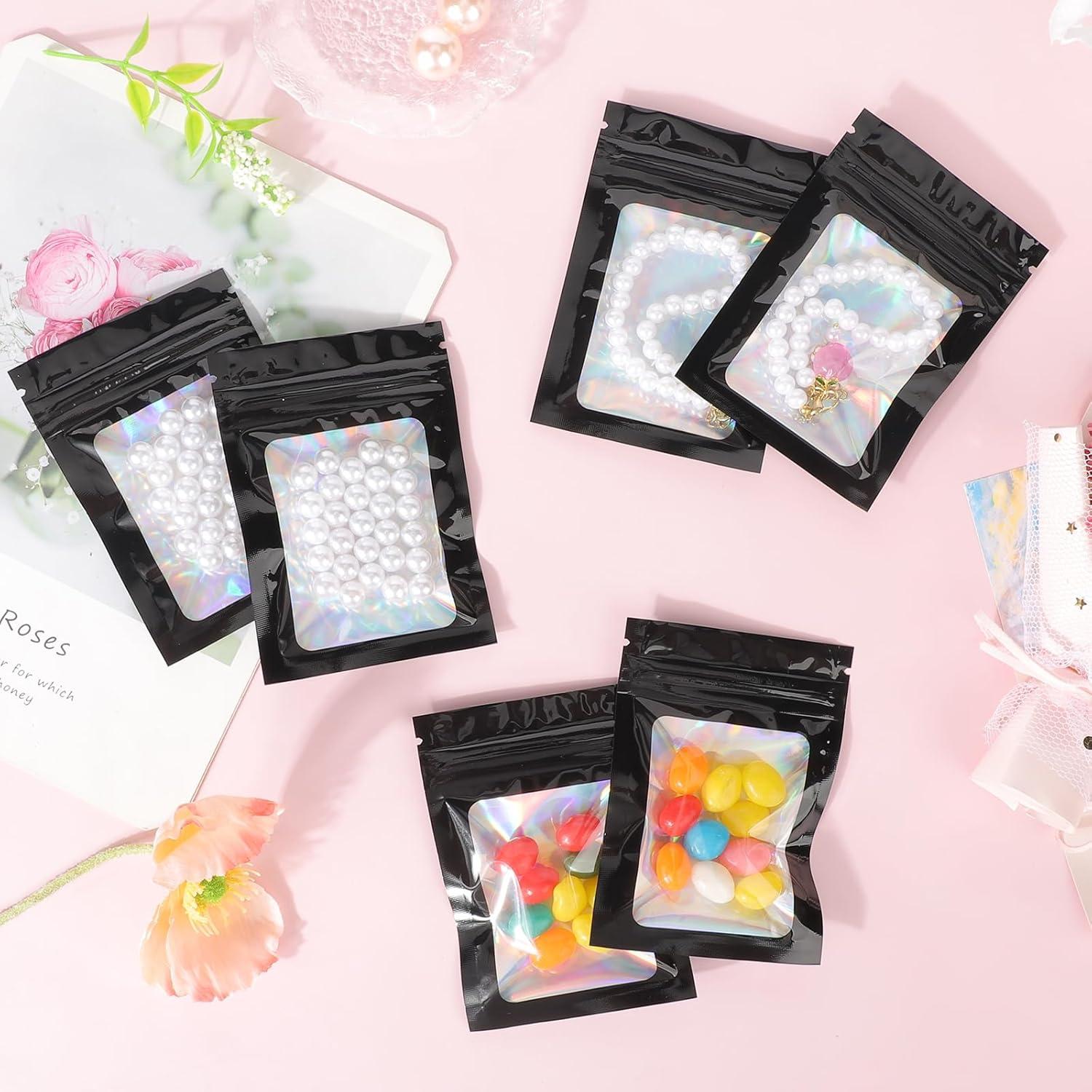 Bolsas Mylar Pequeñas Svaldo 100 Unidades 6x7 cm Resealable