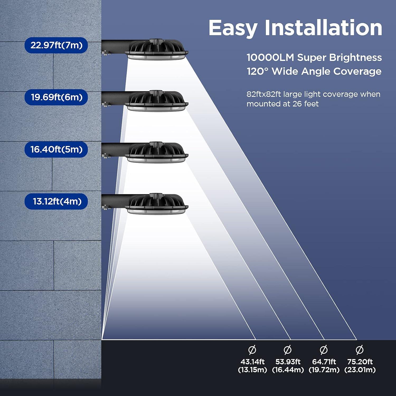 Luz de Granero LED Deerdance 80W 10000LM IP65 Anochecer a Amanecer