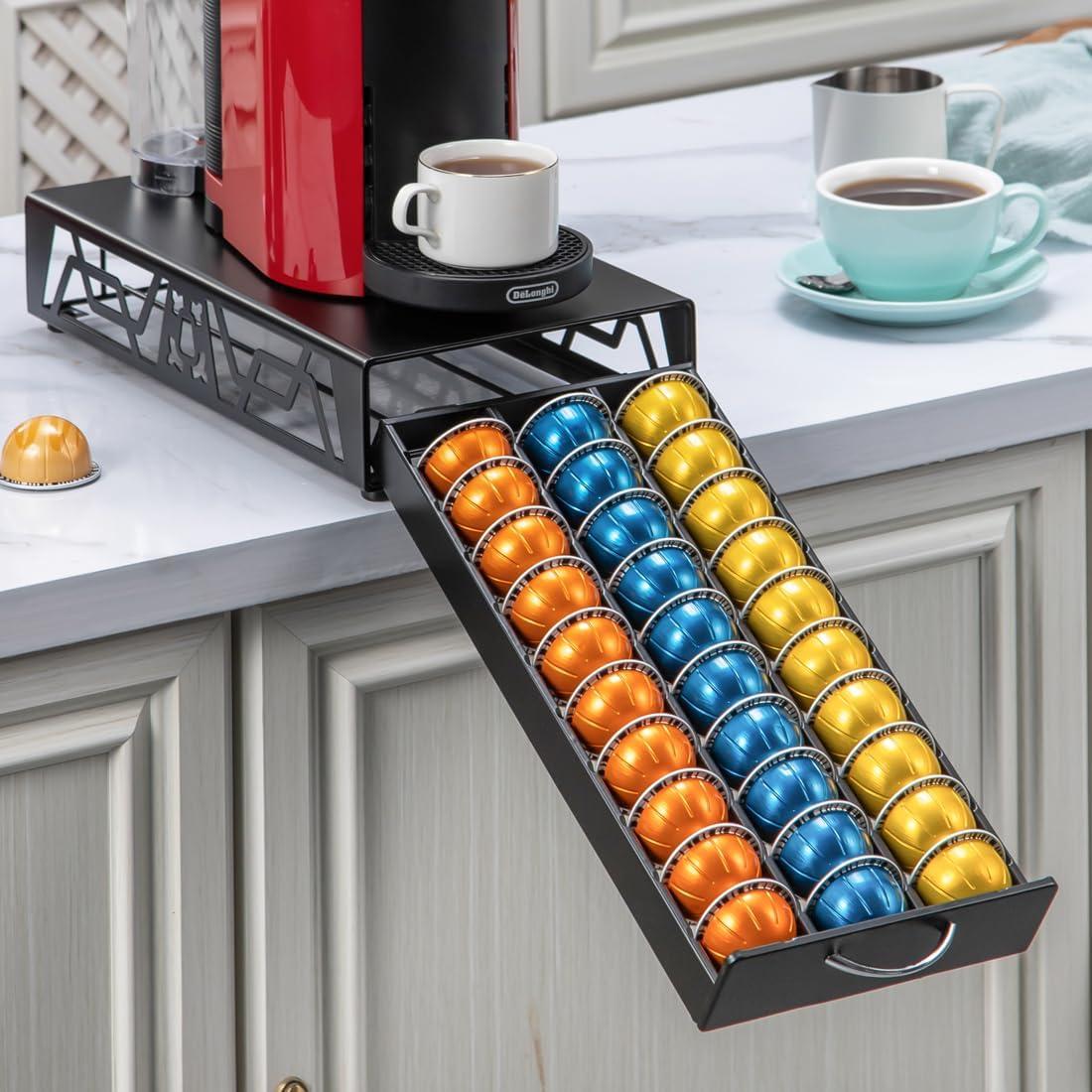 Organizador de Cápsulas de Café FlagShip Metal Negro 30 Cápsulas