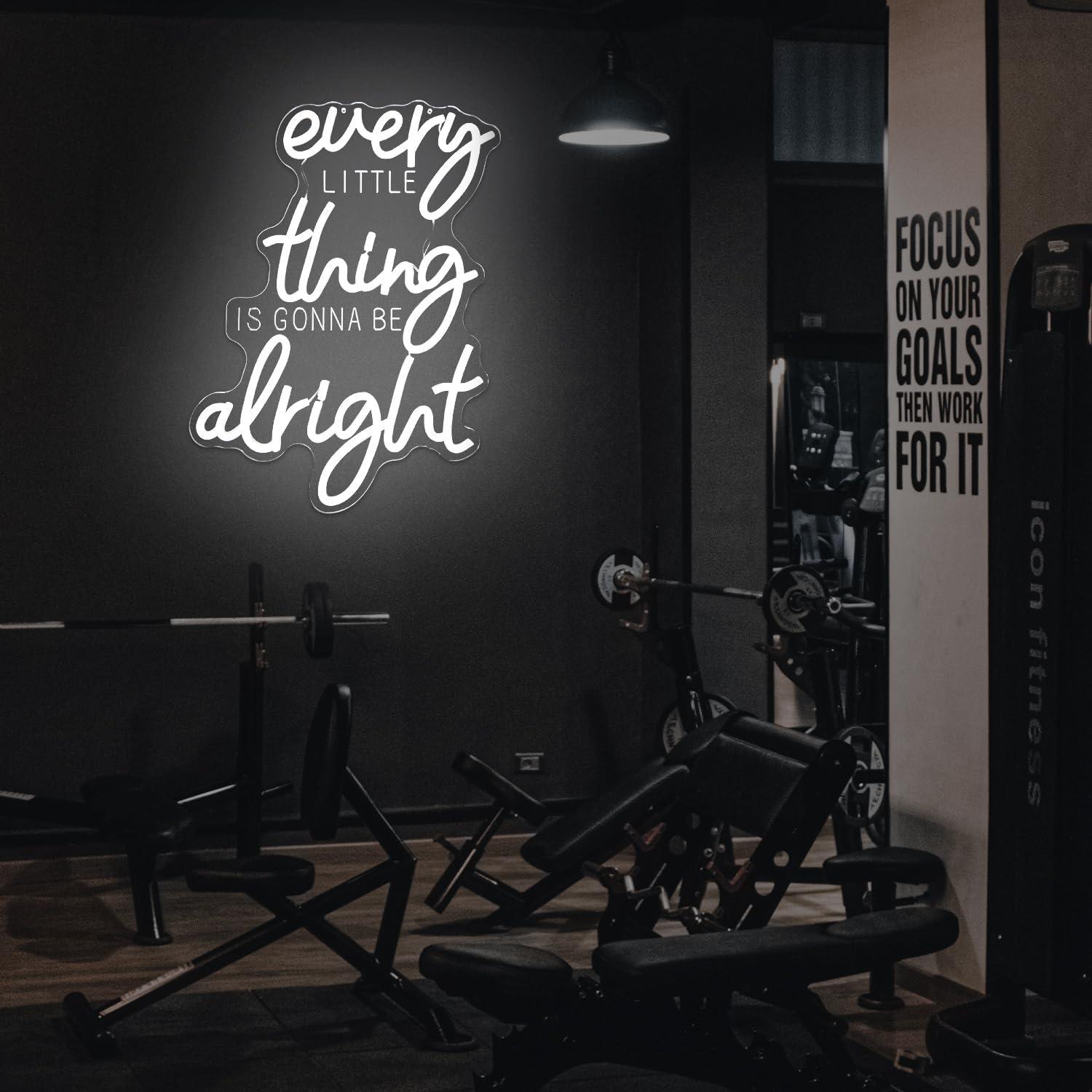 Cartel de neón motivacional FuugZze 'Todo va a estar bien' LED