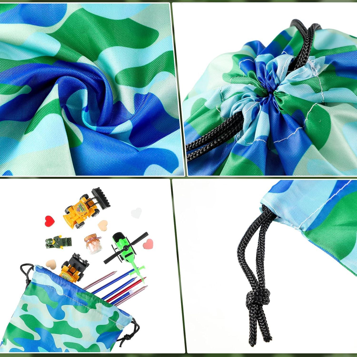 Bolsas de Cuerda Camuflaje Amylove 24 Piezas 25x20cm