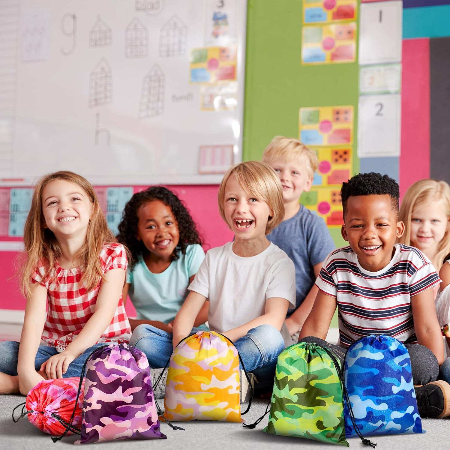 Bolsas de Cuerda Camuflaje Amylove 24 Piezas 25x20cm