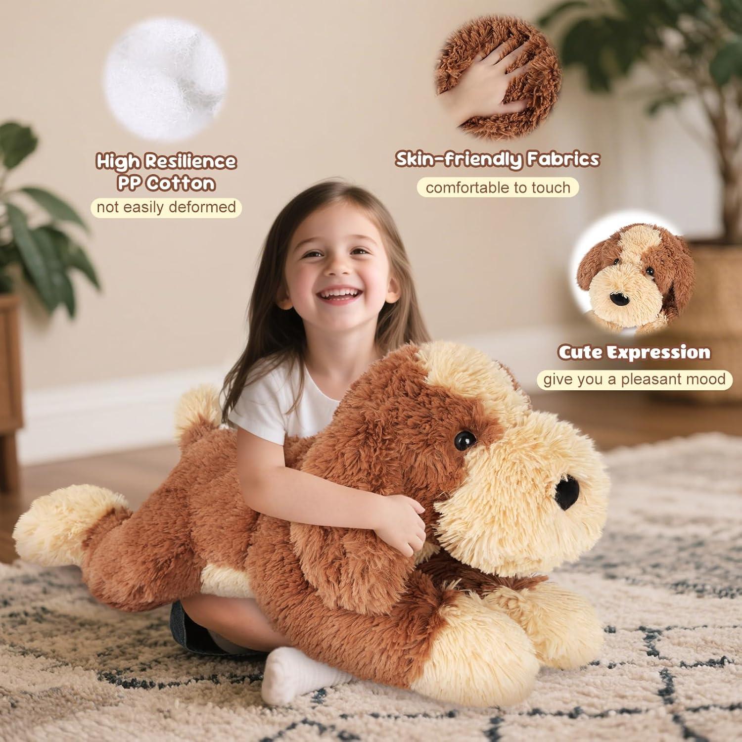 Animal de Peluche Perro Grande 76 cm SuzziPals - Suave y Abrazable