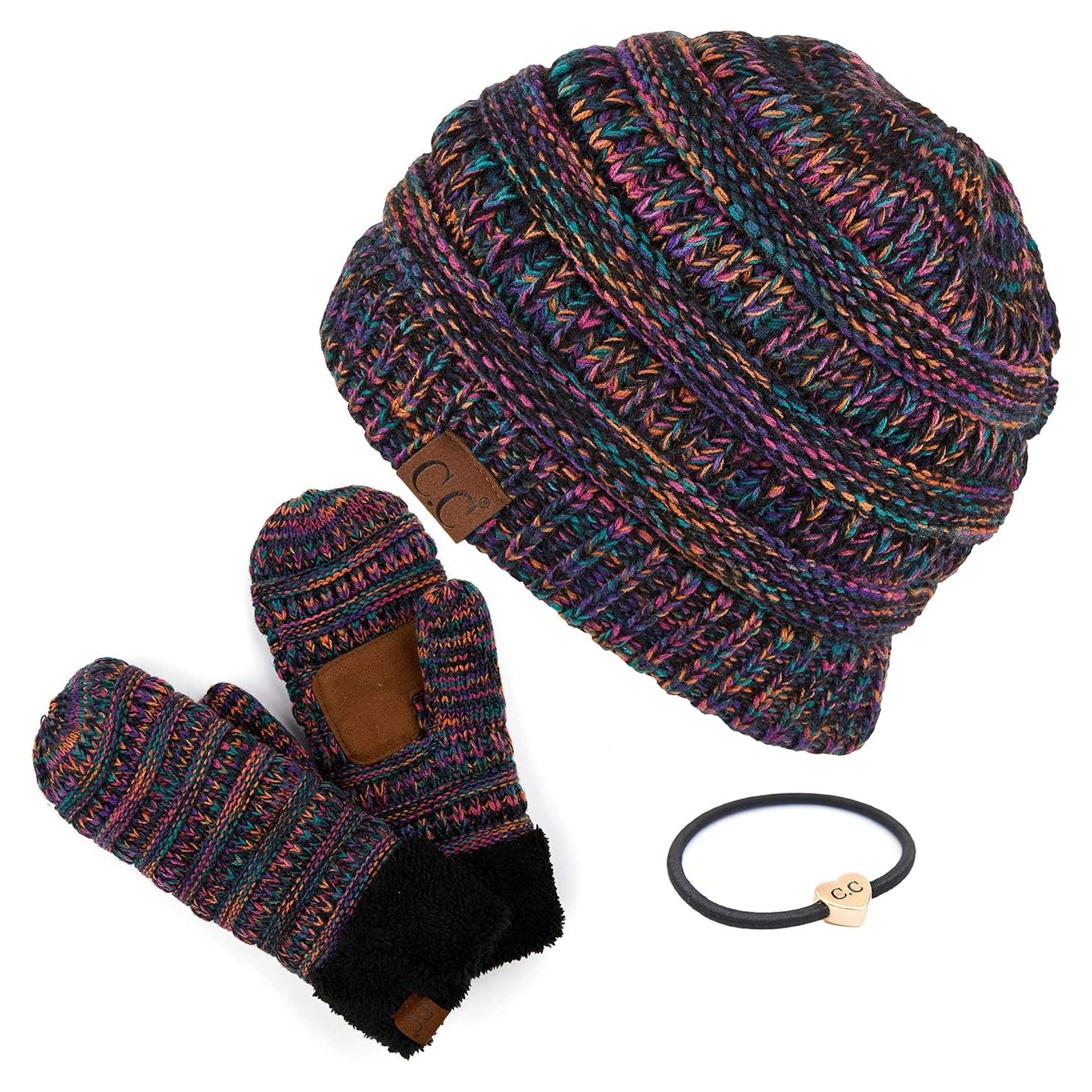 Gorro Beanie C.C. Exclusivos Color Sólido para Mujer