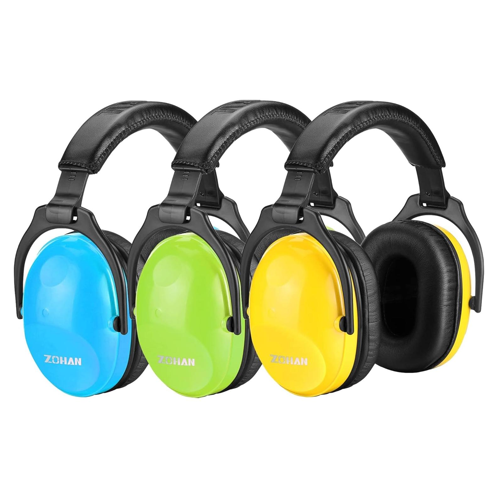 Auriculares Canceladores de Ruido ZOHAN para Niños 3 Paquetes