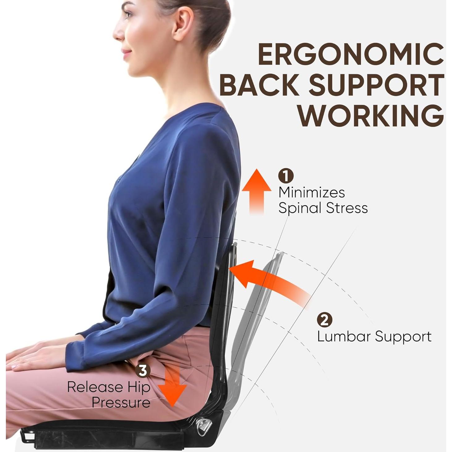 Asientos de Estadio JRPOO Plegables con Respaldo y Cojín Negro