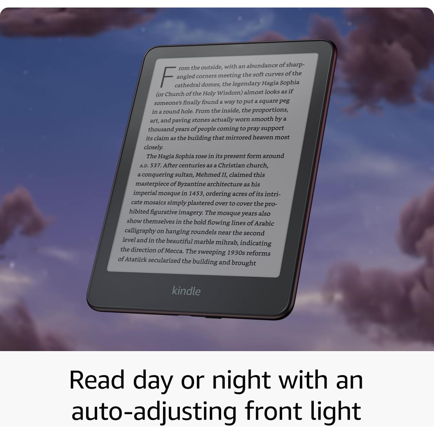 Like-new Amazon Kindle Paperwhite Signature Edition (32 GB) – Our fastest Kindle with auto-adjusting front light, wireless charging, and weeks of battery life – Metallic Black