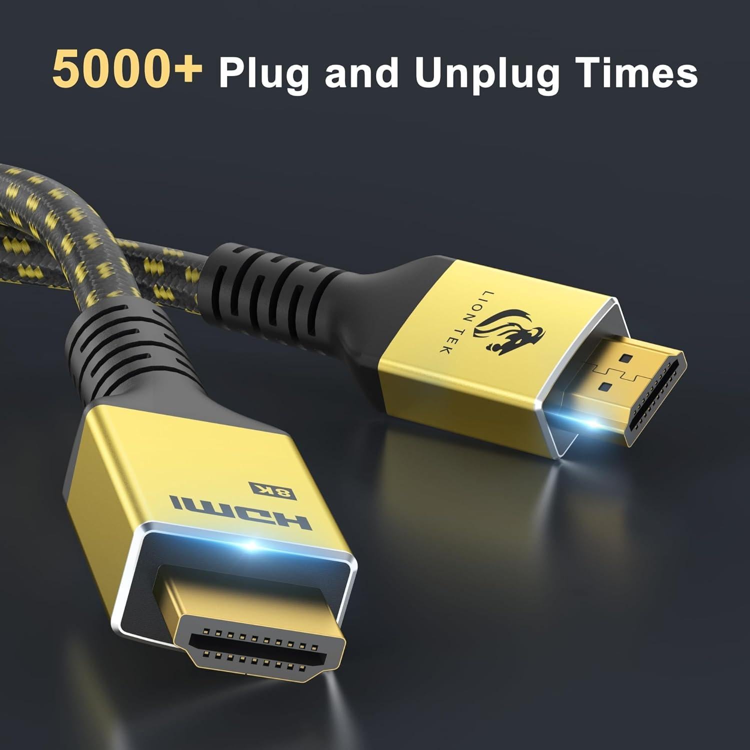 Cable HDMI 2.1 LIONWEI 8K 1.2m Ultra Alta Velocidad 48Gbps