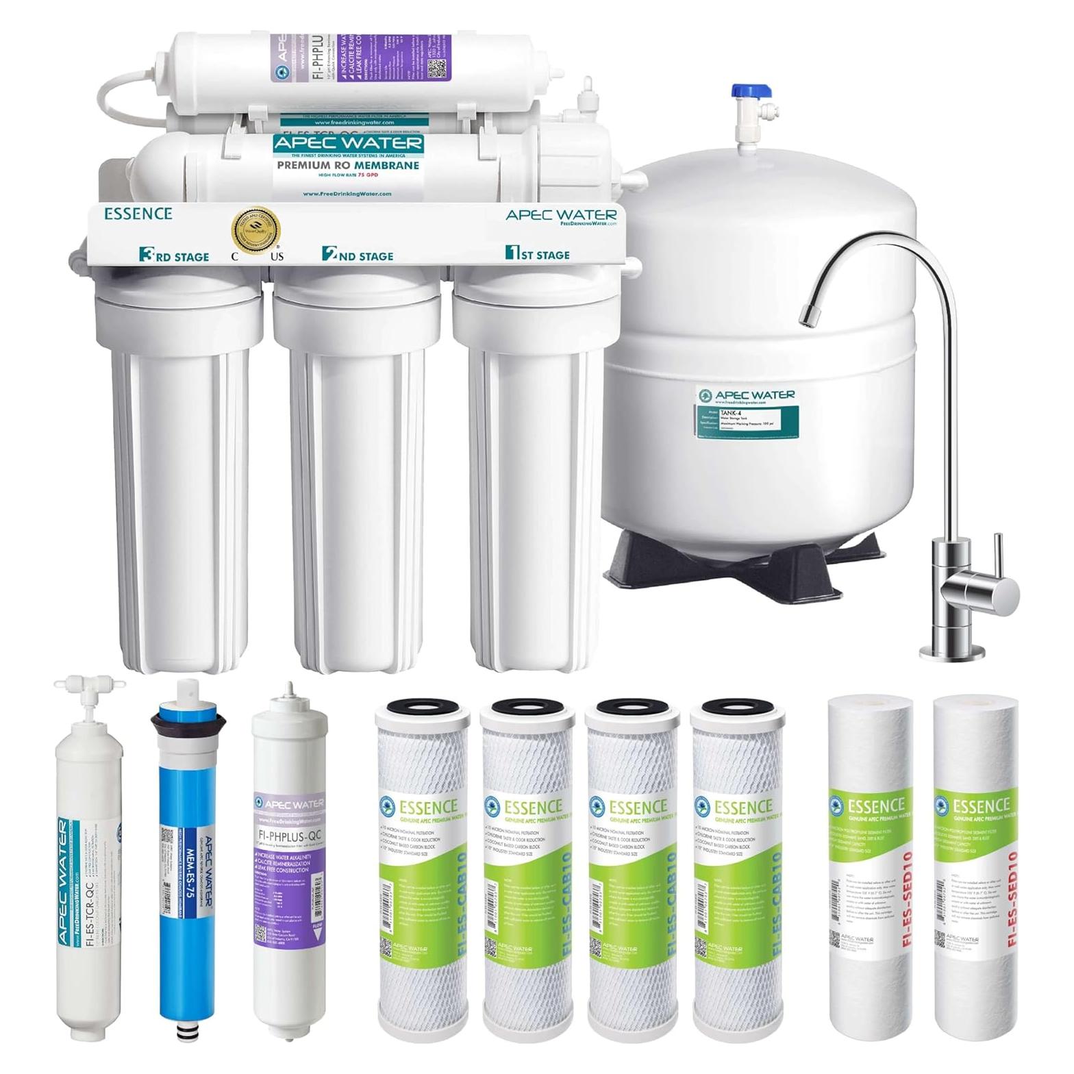 Sistema de filtración de agua APEC ROES-PH75 6 etapas 75 GPD
