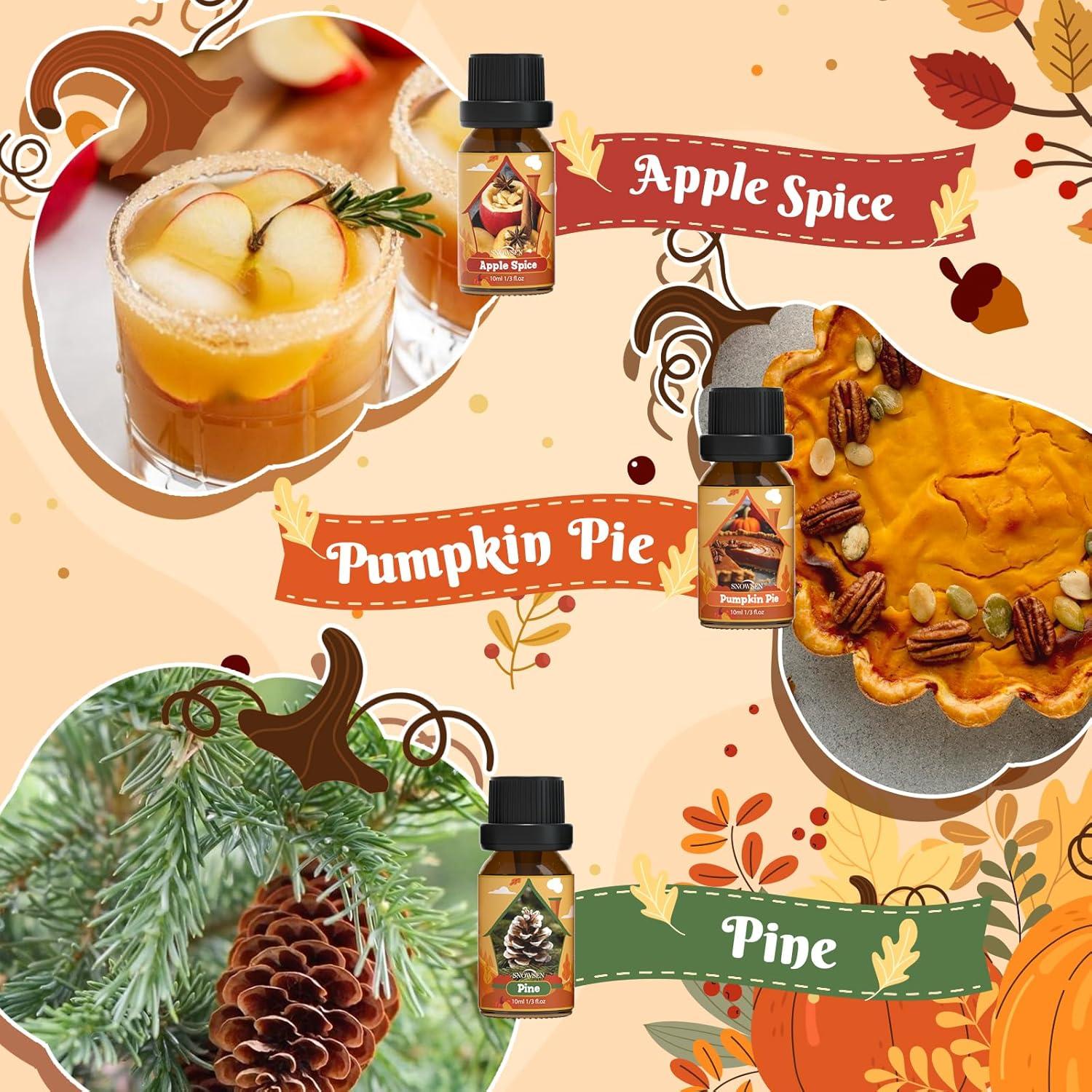 Juego de Aceites Esenciales Otoño SNOWSEN 6x10ml Aromas