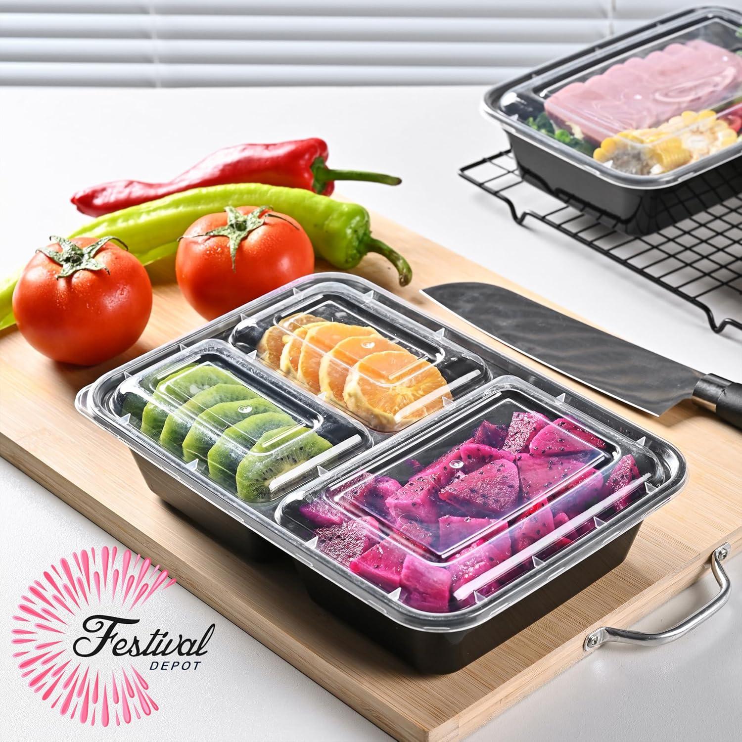 22 Contenedores de Comida Bento Festival Deportivo 43 oz