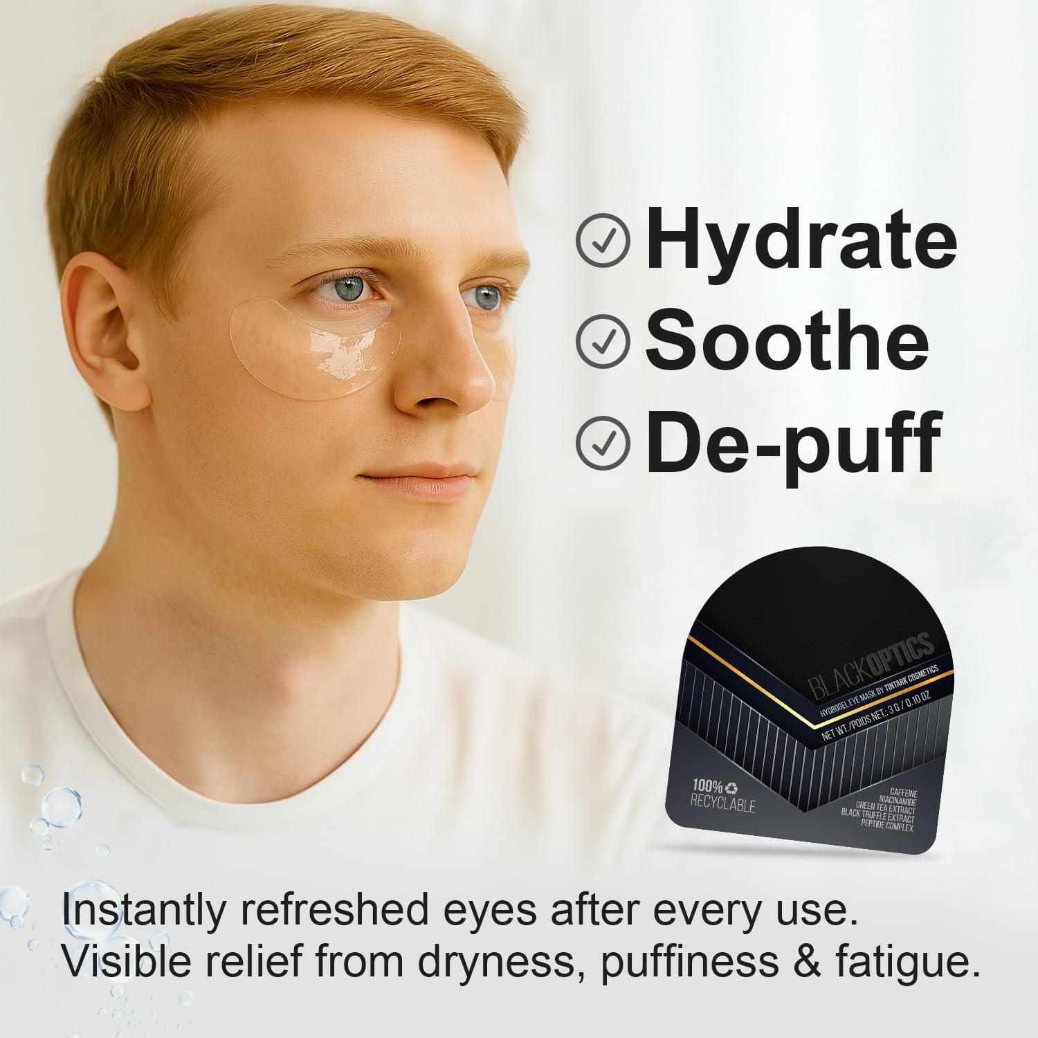 Parche Hidrogel para Ojos TINTARK 28 Pares con Cafeína y Trufa