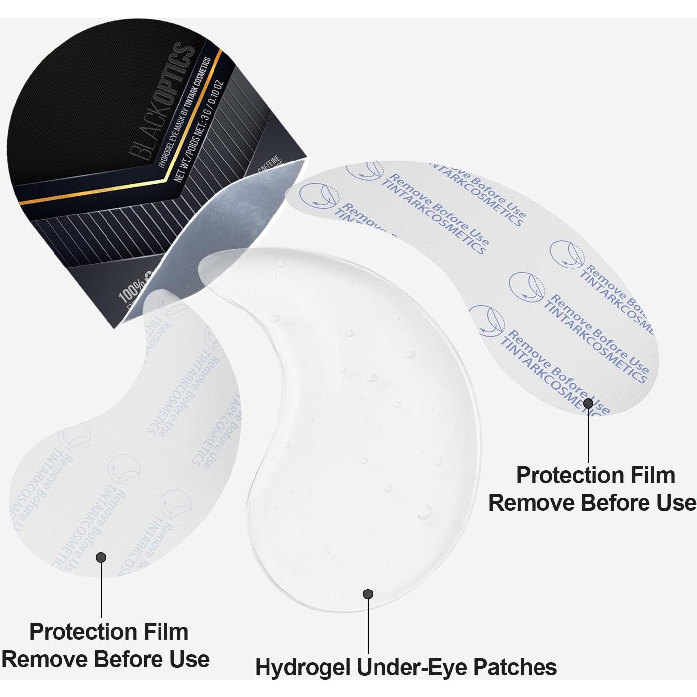 Parche Hidrogel para Ojos TINTARK 28 Pares con Cafeína y Trufa