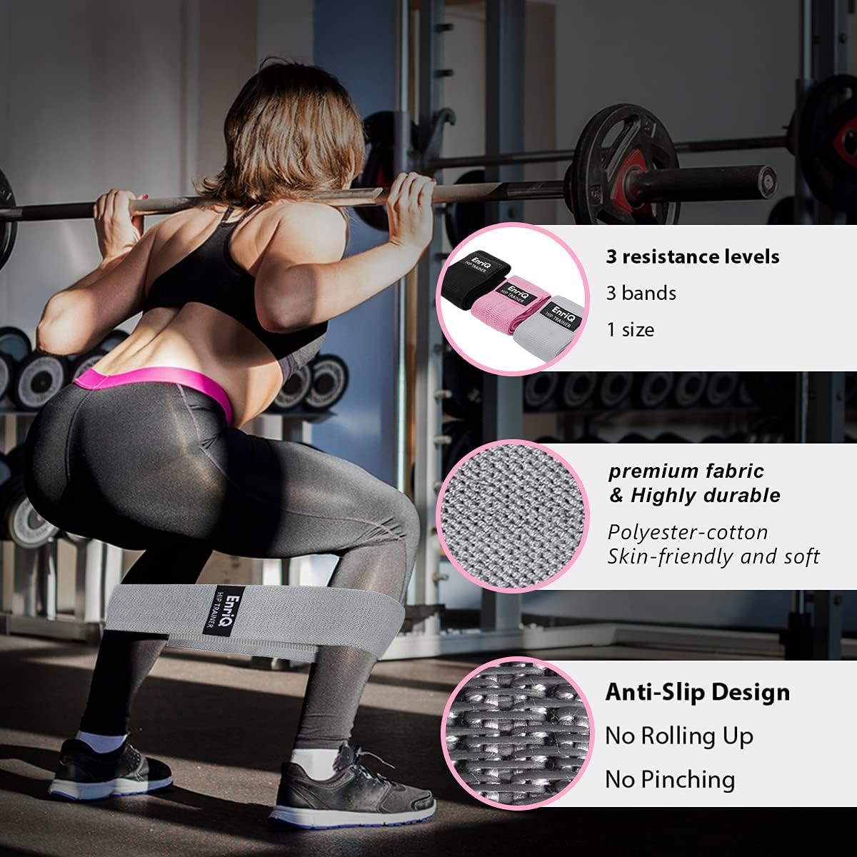Bandas de Resistencia EnriQ para Glúteos y Piernas - 3 Niveles