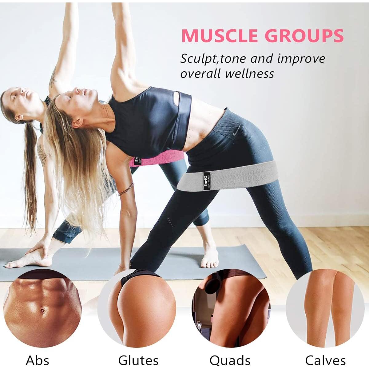 Bandas de Resistencia EnriQ para Glúteos y Piernas - 3 Niveles