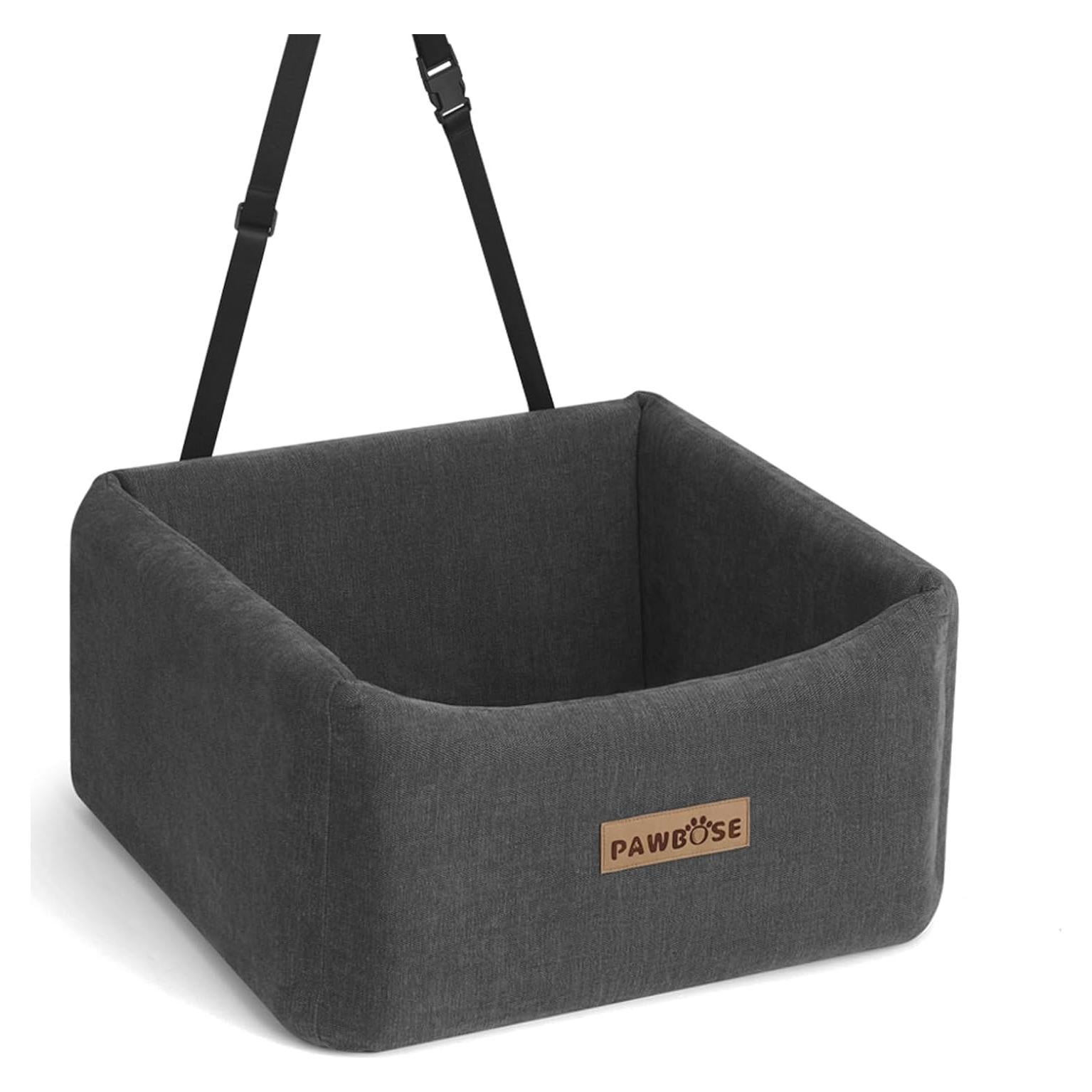 Asiento de Coche para Perros PAWBOSE Mediano 0-13.6kg Gris