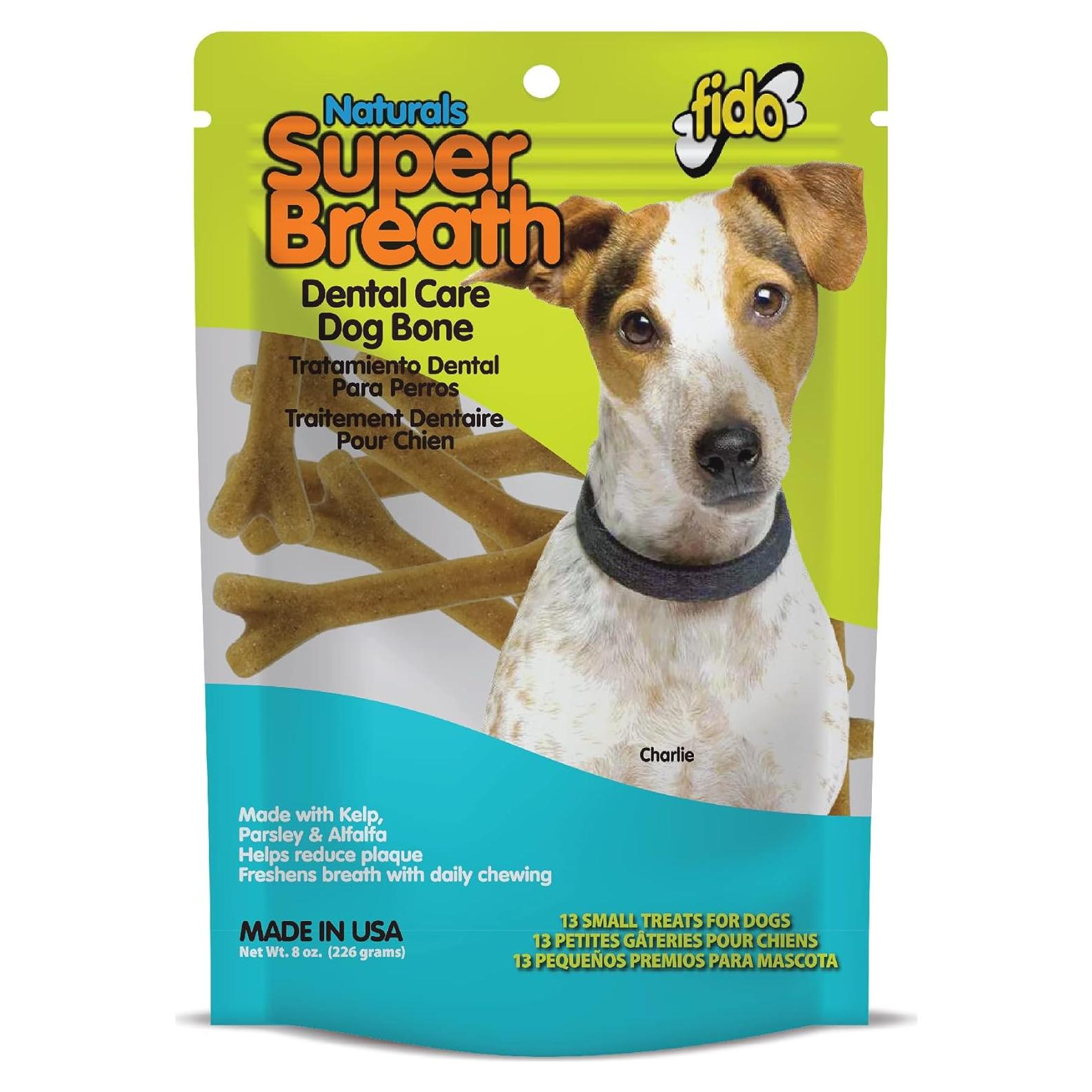Huesos Dentales Fido Super Breath para Perros Pequeños - 13 Unidades