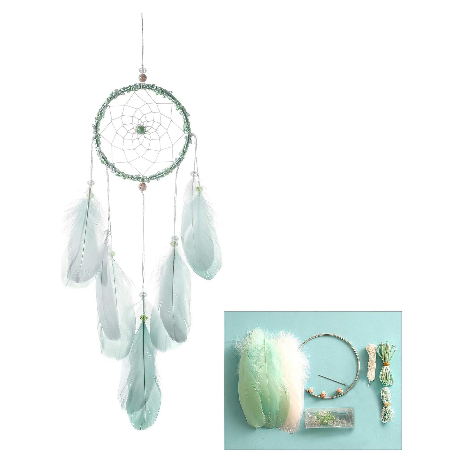 Kit de Atrapasueños DIY FANDOL 11cm Verde - Manualidades Infantiles