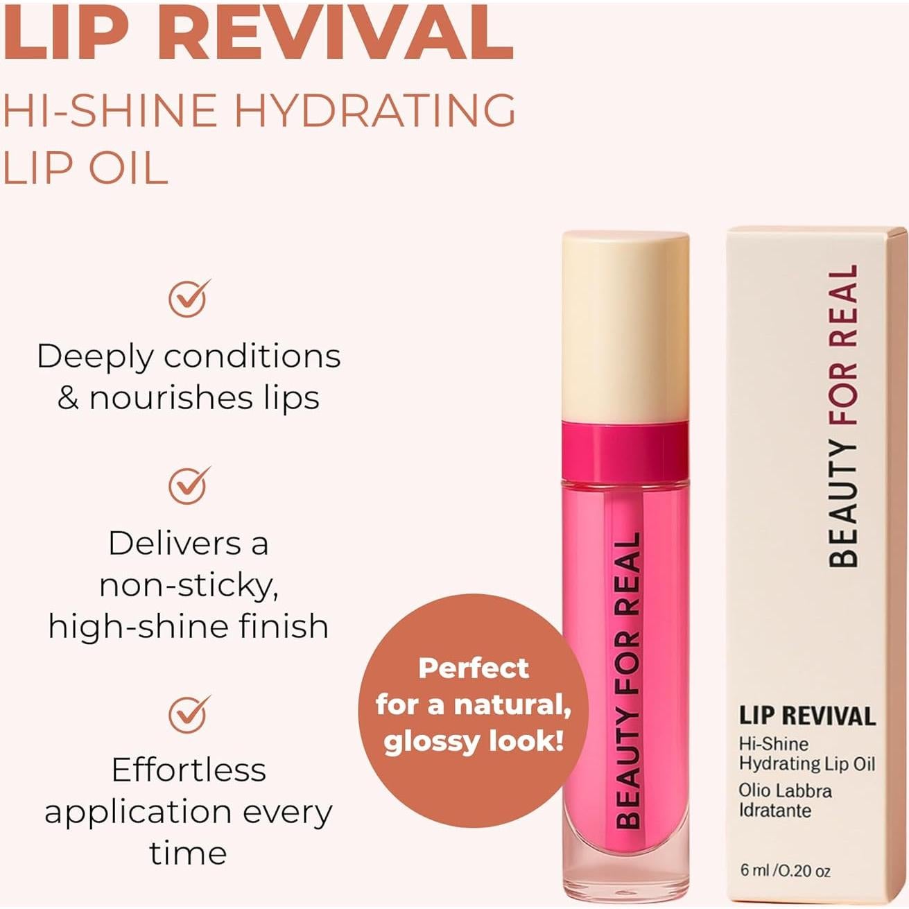 Revitalizador Labial Beauty For Real Aceite Hidratante 5.67g