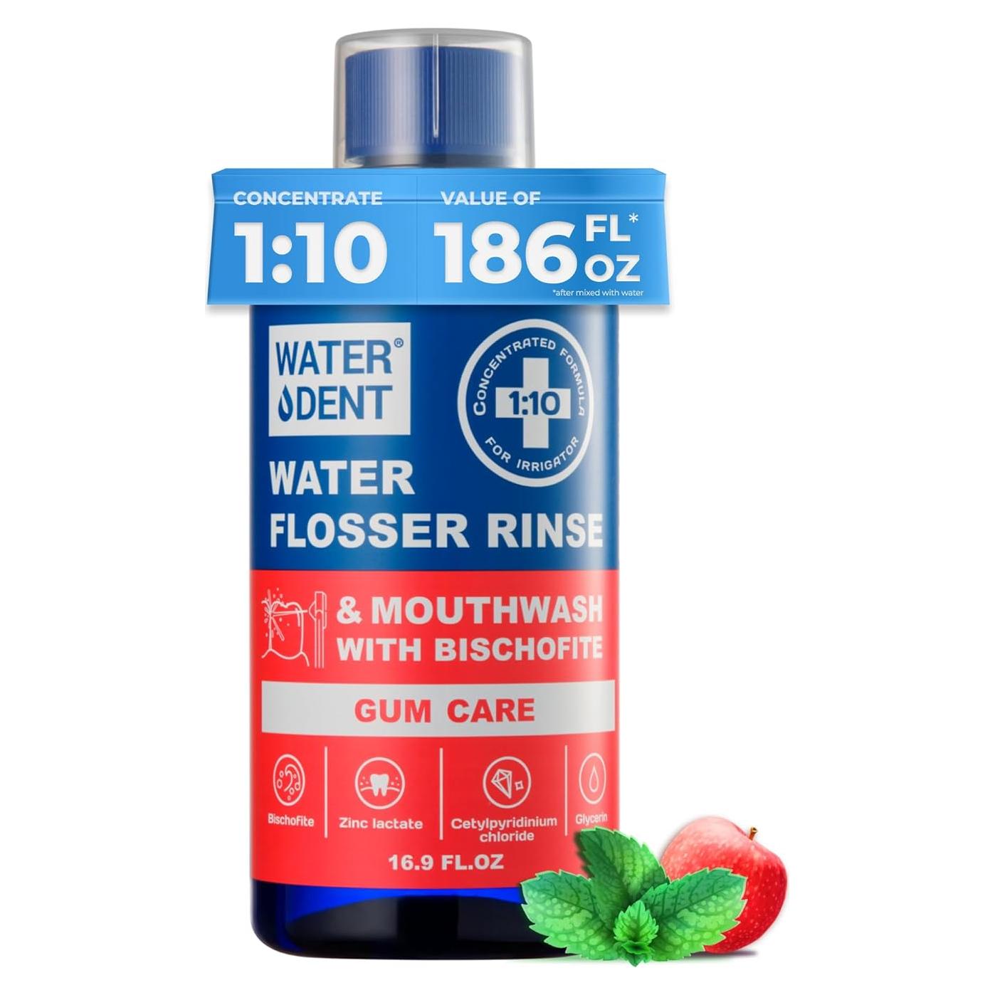 Enjuague Bucal Concentrado WATER DENT 500 ml Menta de Manzana