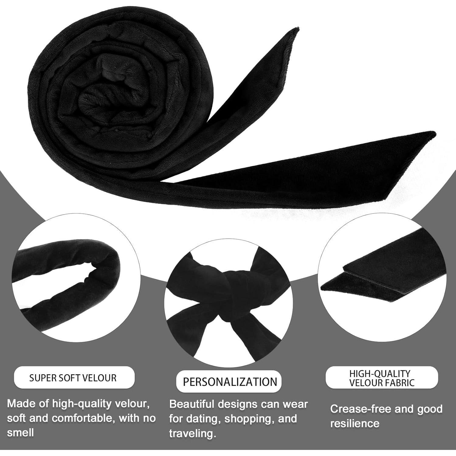 Conjunto de Rulos Sin Calor Ailsa 8 Piezas Terciopelo Negro