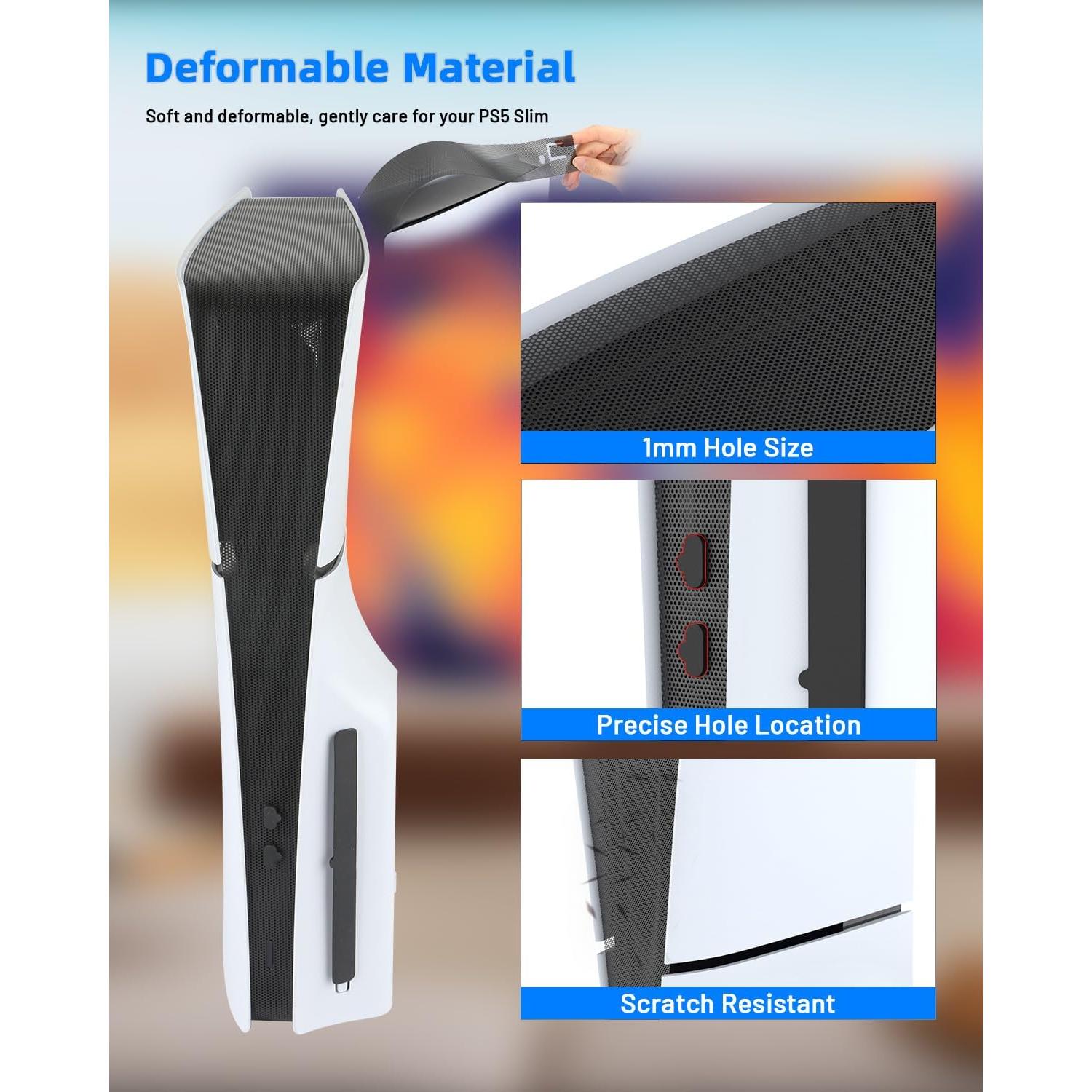 Cubierta Antipolvo Racrank PS5 Slim - Ligera y Duradera