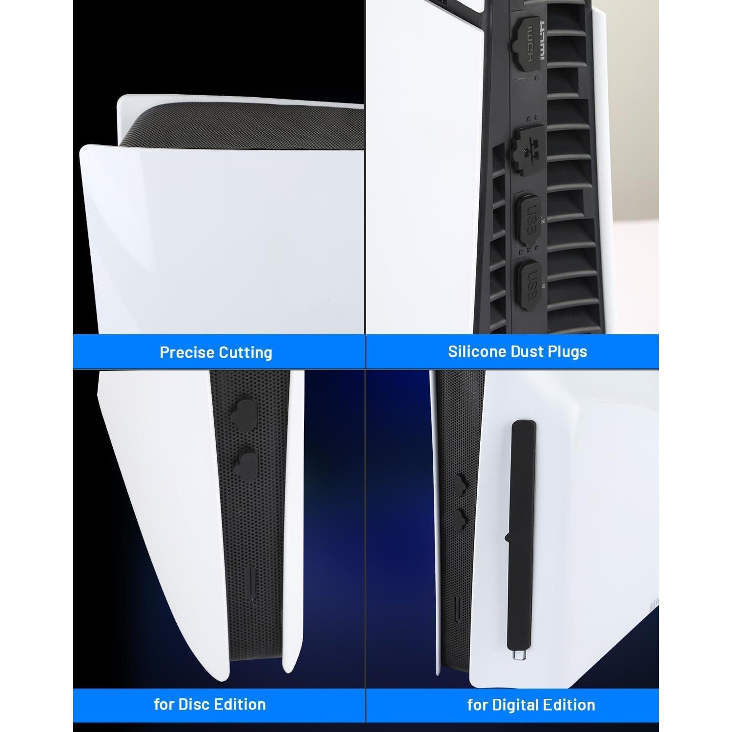 Cubierta Antipolvo Racrank PS5 Slim - Ligera y Duradera