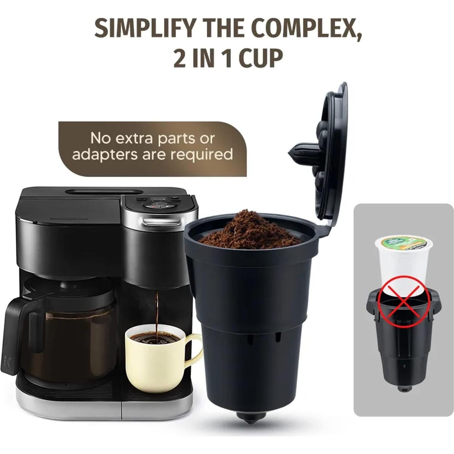 Filtros de café reutilizables Eaykee para Keurig - 3 unidades