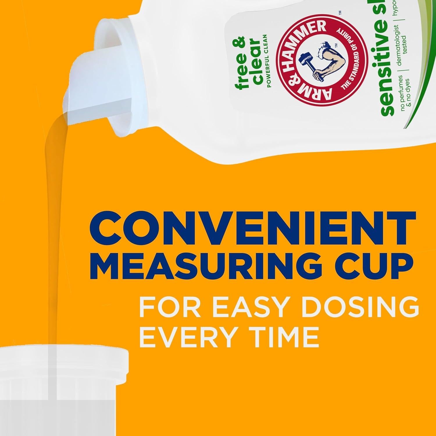 Detergente Líquido ARM & HAMMER 3.1 L Piel Sensible Hipoalergénico