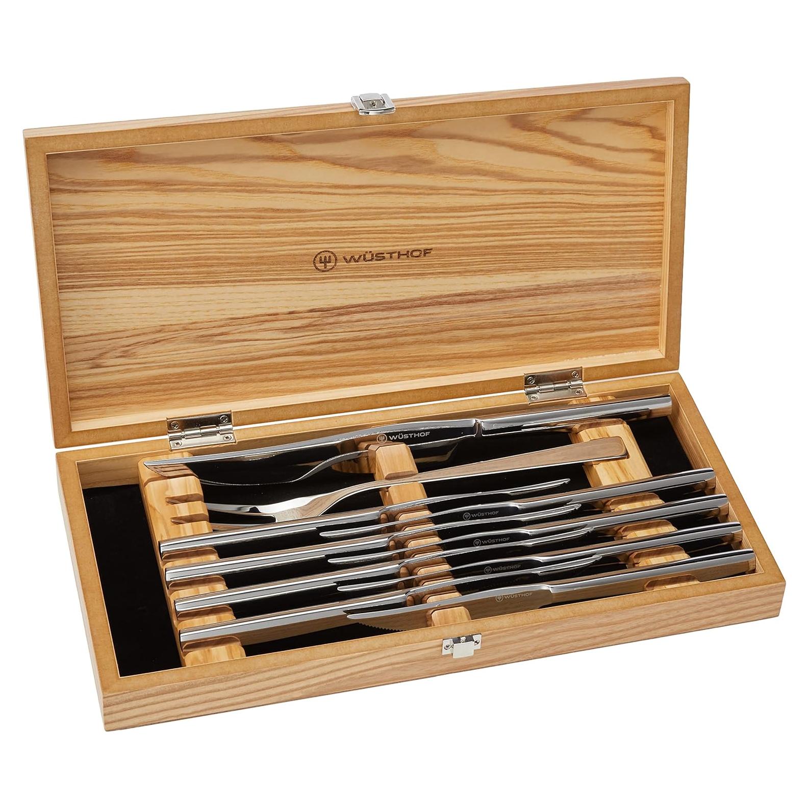 Set de cuchillos de carne Wüsthof 10 piezas acero inoxidable