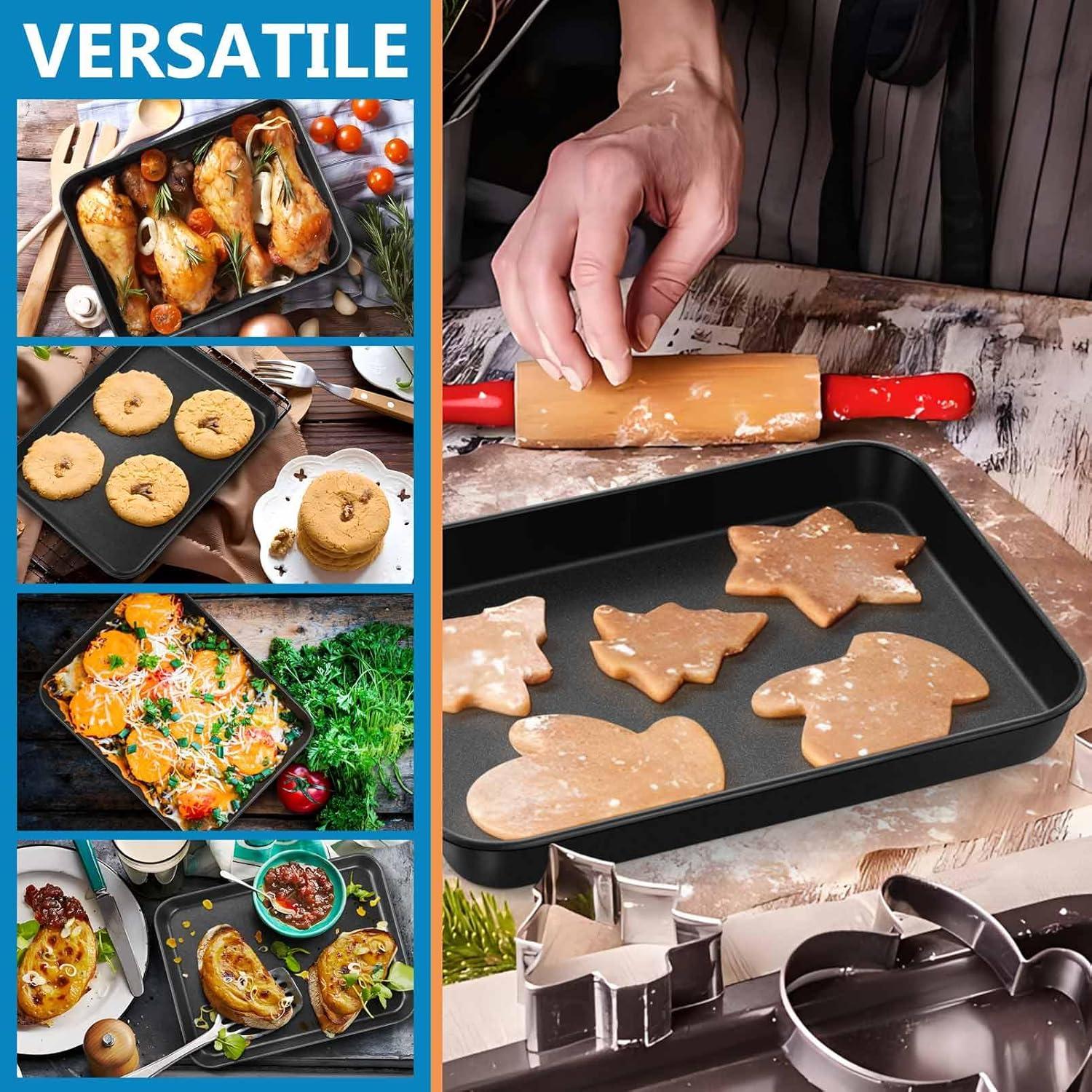 Bandeja para Hornear Galletas P&P CHEF 23.6x17.8 cm Antiadherente