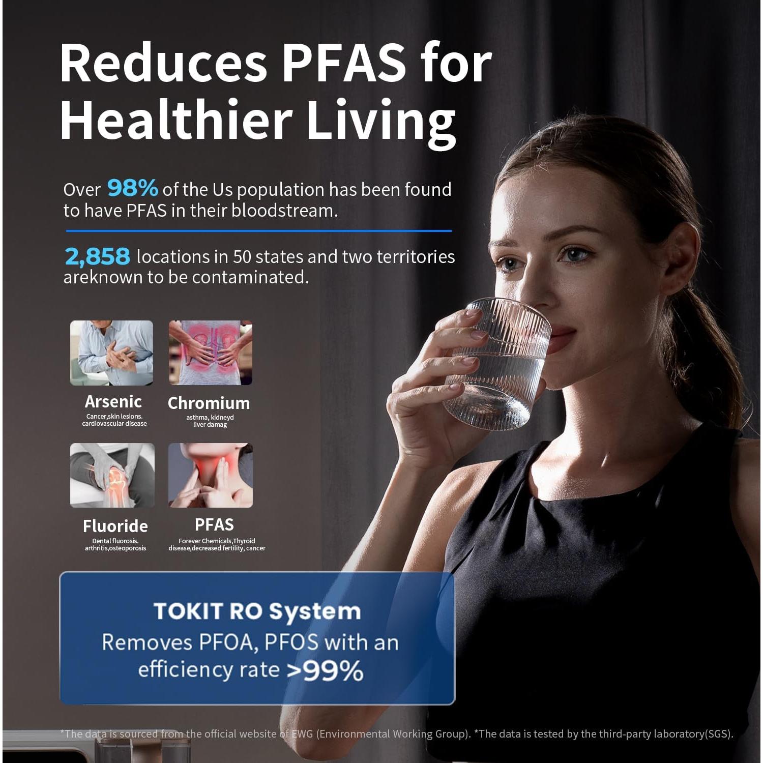 Filtro de Agua TOKIT T1 Pro de Ósmosis Inversa 9kg