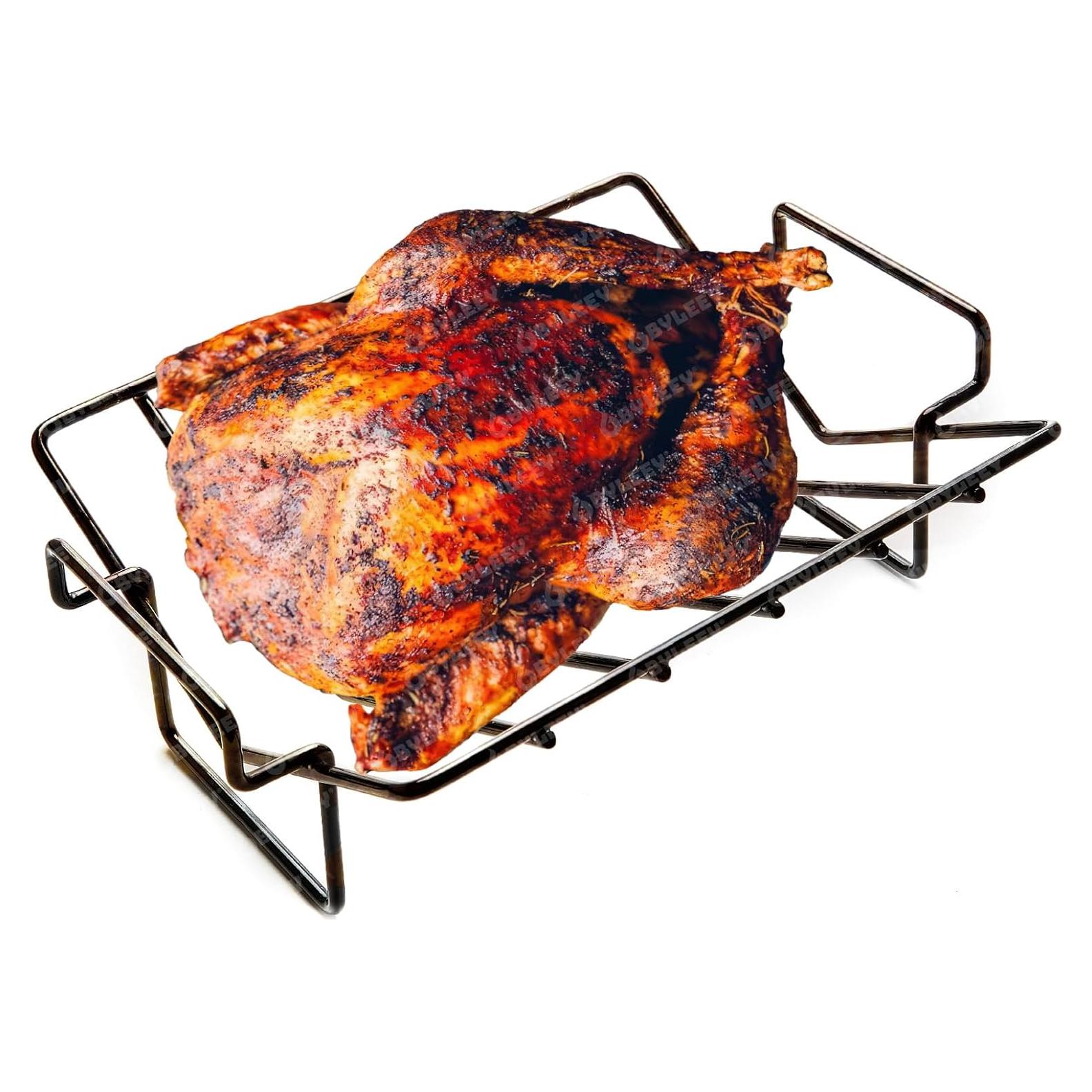 Soporte para Costillas BYLEEY Recubierto de Porcelana 34.8x11.9 cm