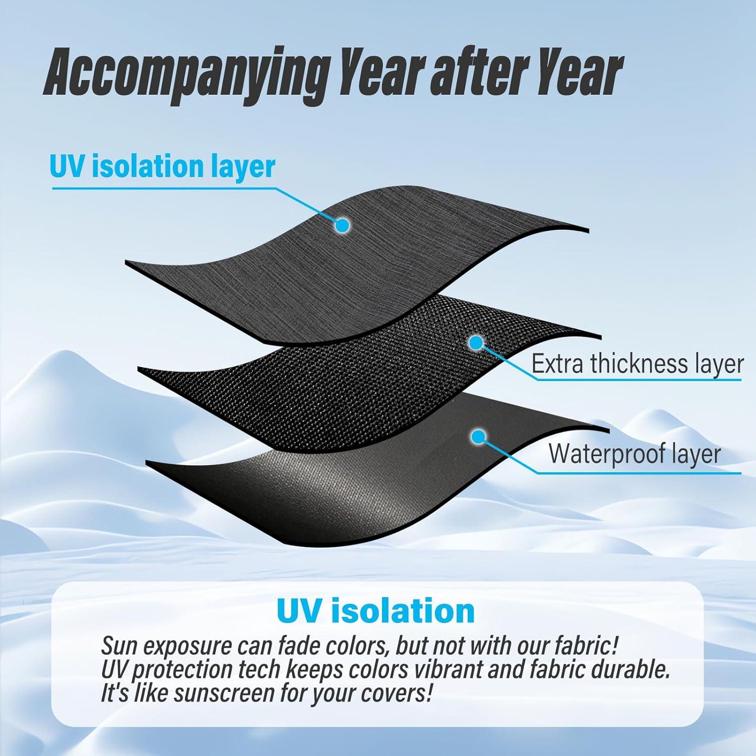 Cubierta para Fogata AWAHITAWA 22" Redonda Impermeable Negra