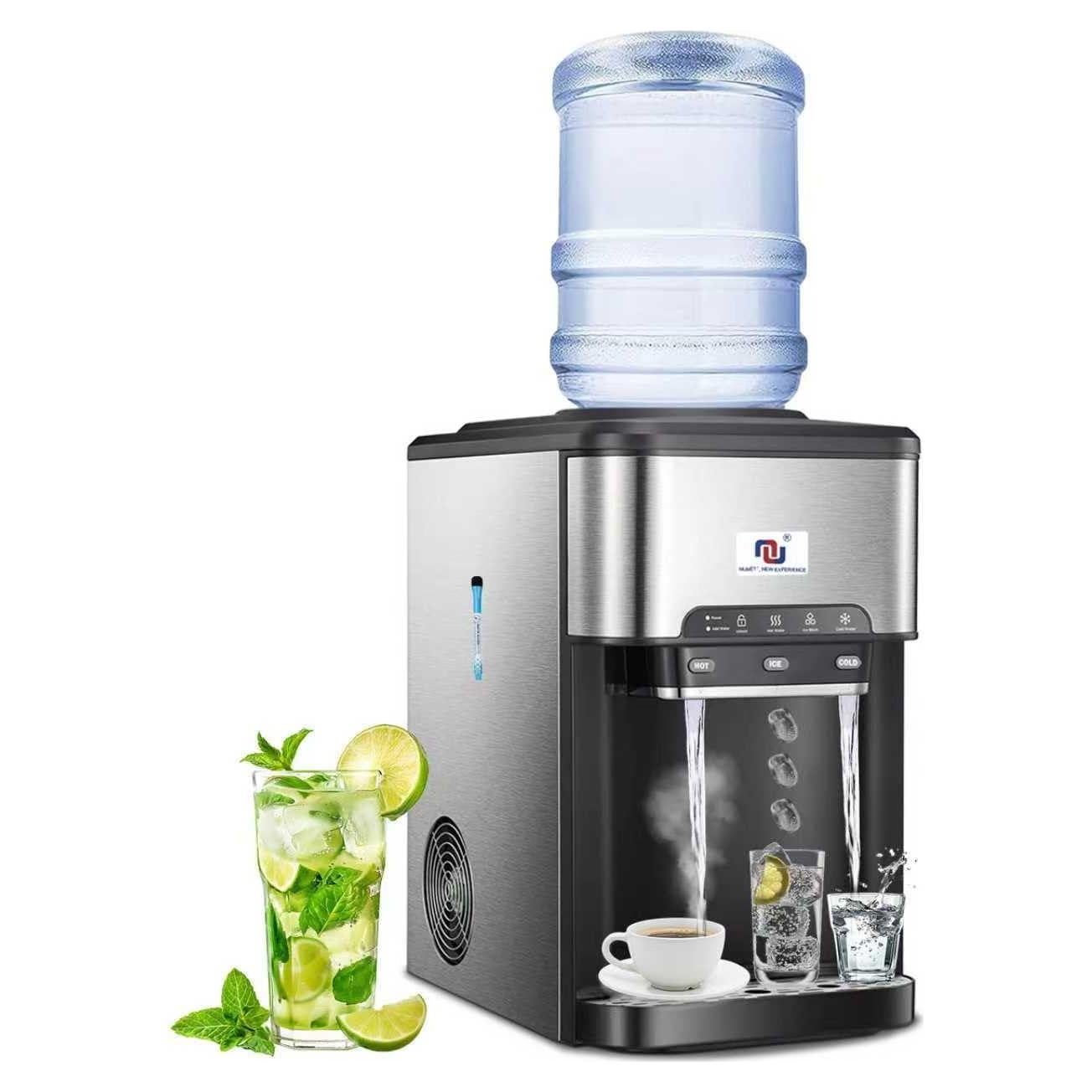 Dispensador de Agua NUNET 3-en-1 con Fabricador de Hielo 19.96kg