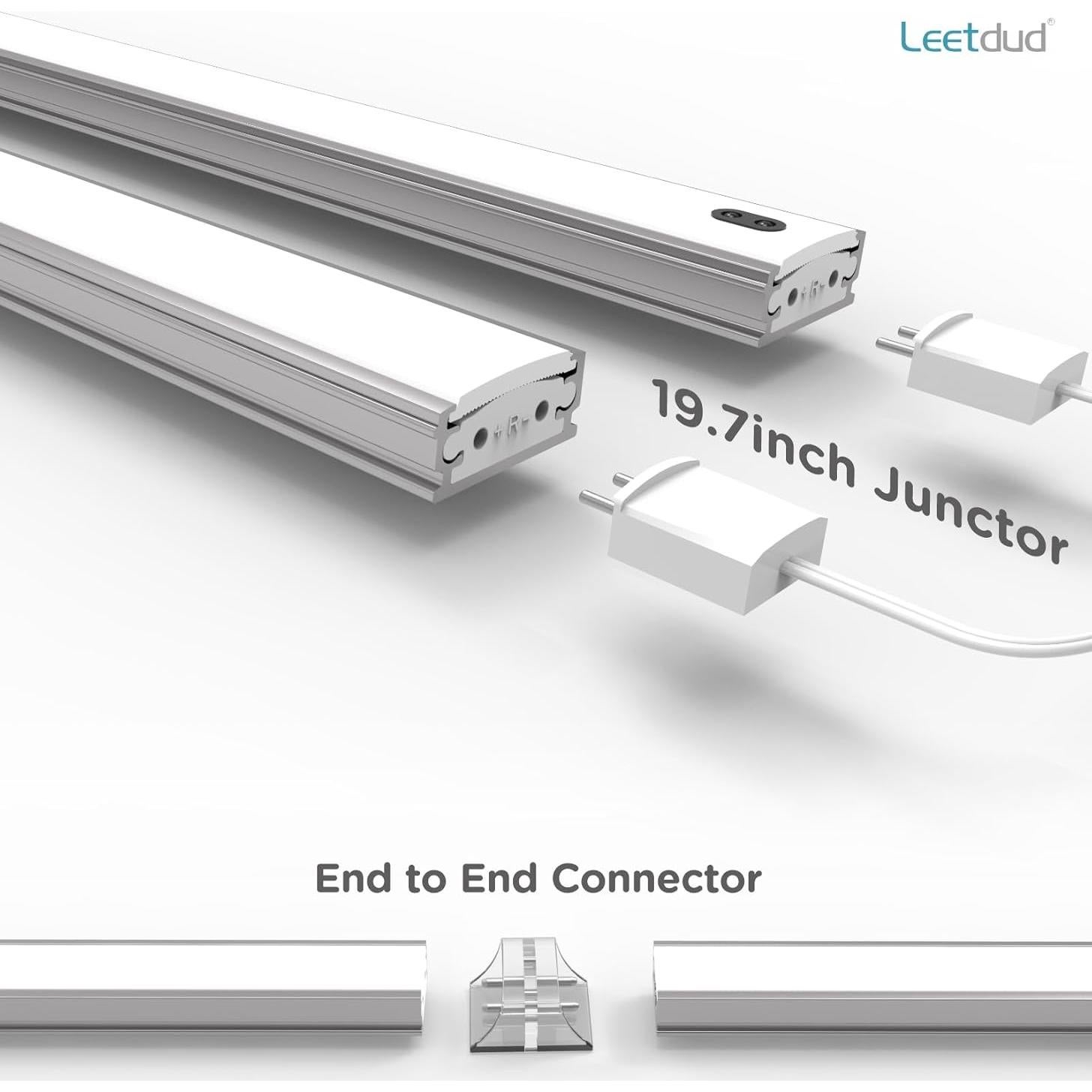 Luces LED bajo gabinete Leetdud 25.4 cm con sensor de mano