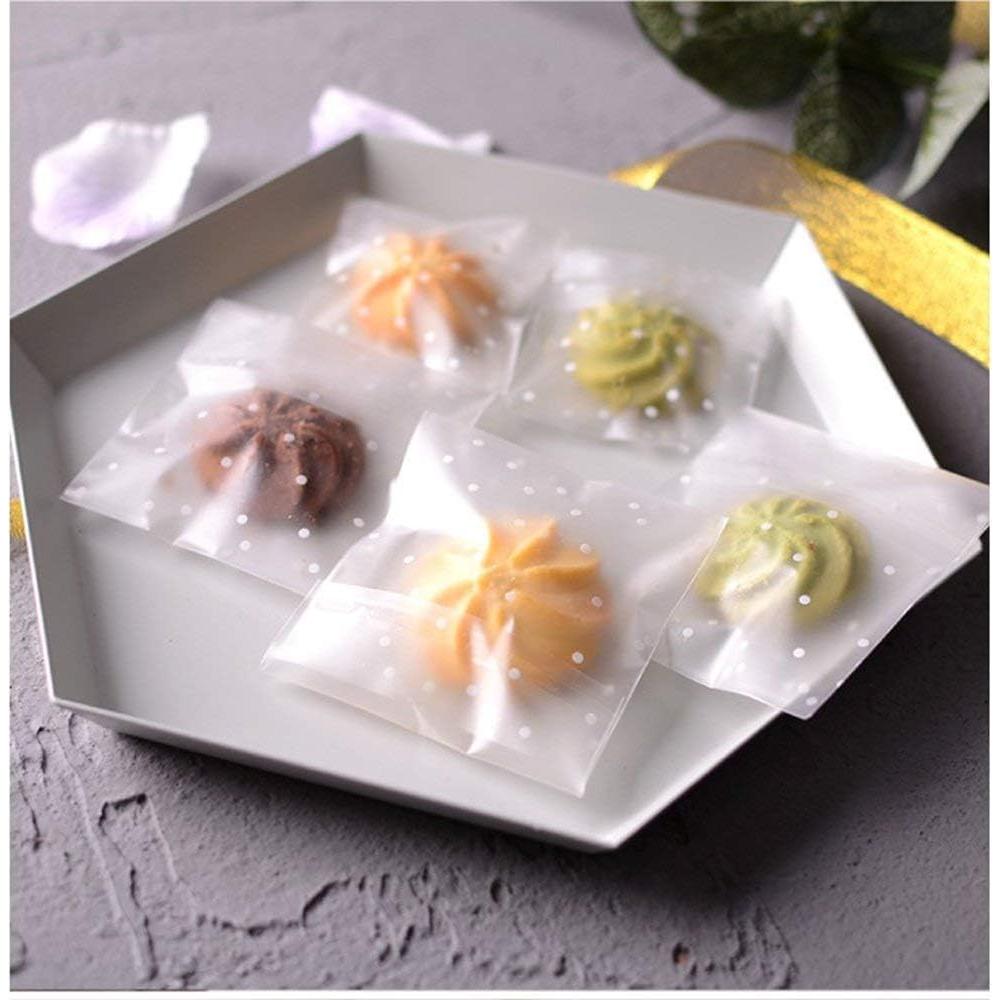 200 Bolsas de Plástico Autocierre 10x10 cm AOOTOOSPORT Lunares