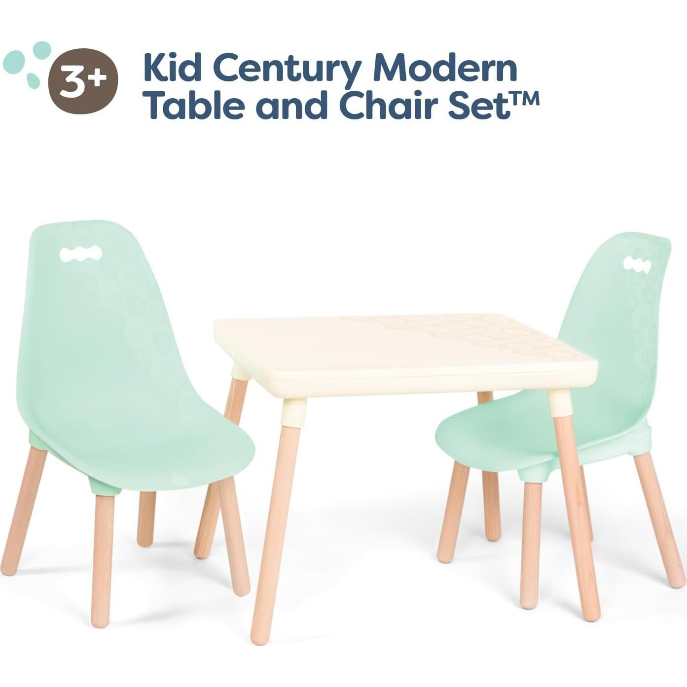 Juego de Mesa y Sillas B. Toys Kid Century Modern Menta