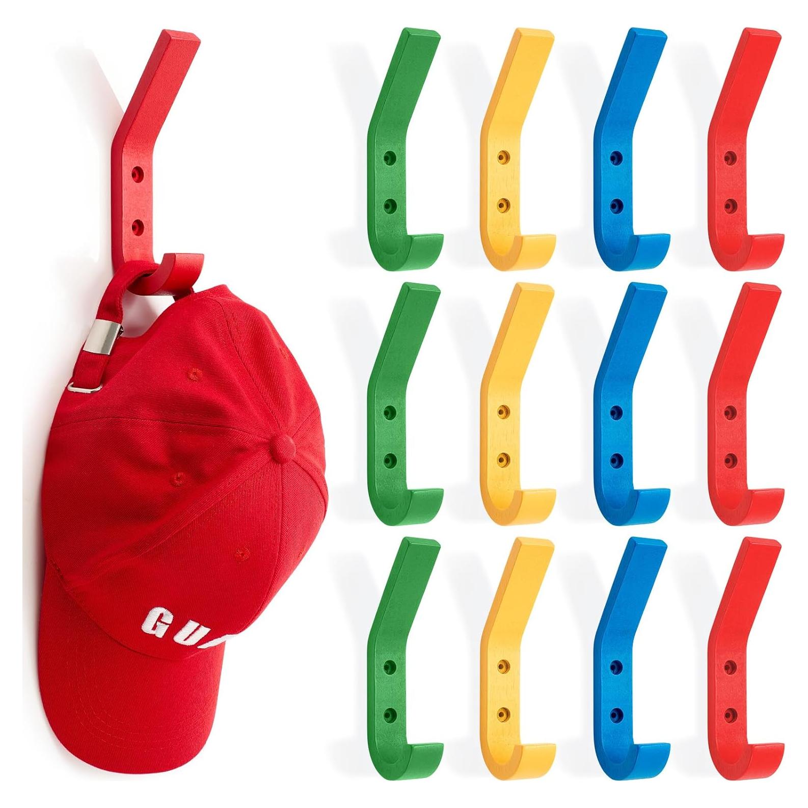 Paquete de 12 ganchos de pared de madera Colingmill 15.5x2.5cm